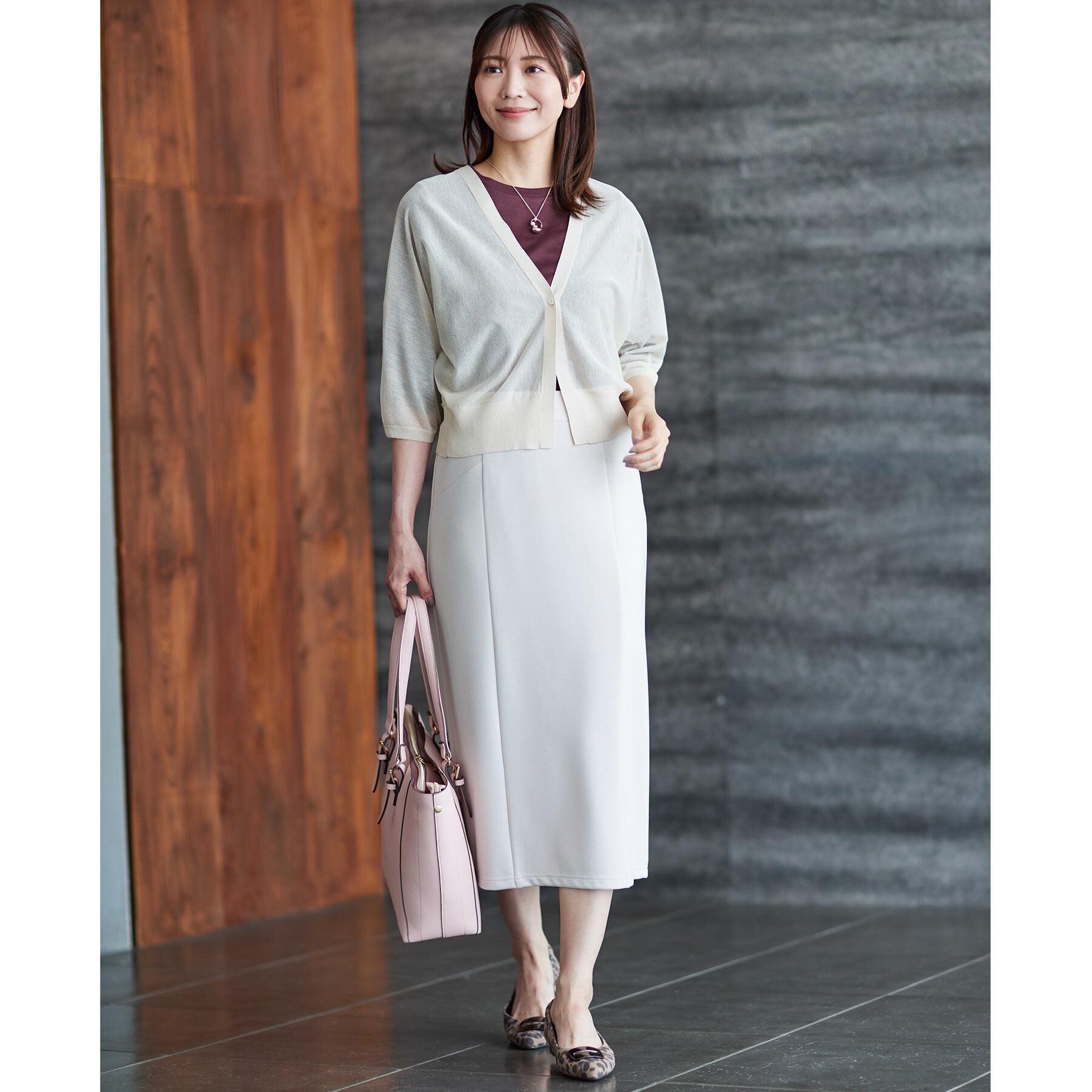 Reflect「【すっきり見え／ウエスト総ゴム】ジャージナロースカート」|スカート|