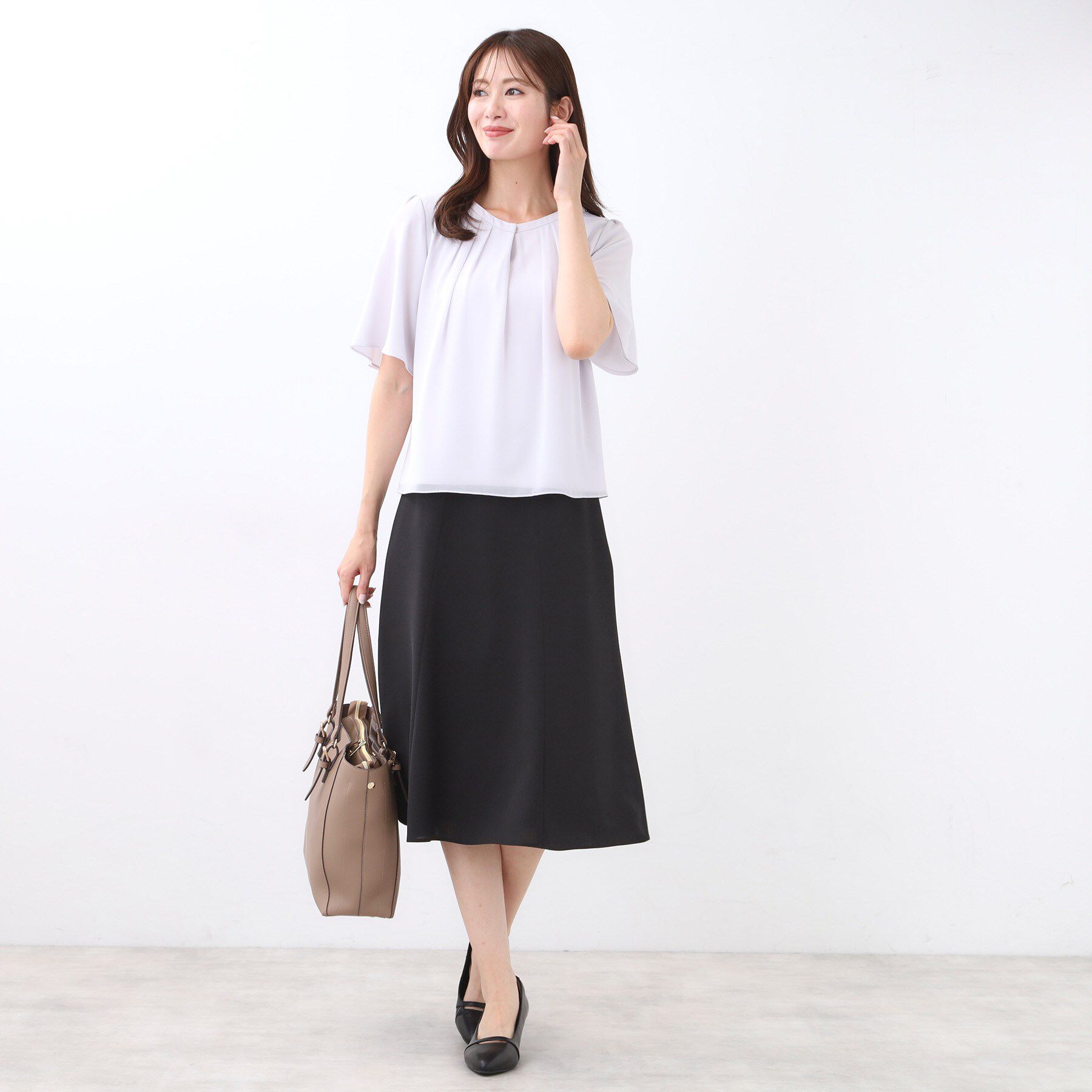 Reflect「【美シルエット】ソフトマーメイドスカート」|スカート|