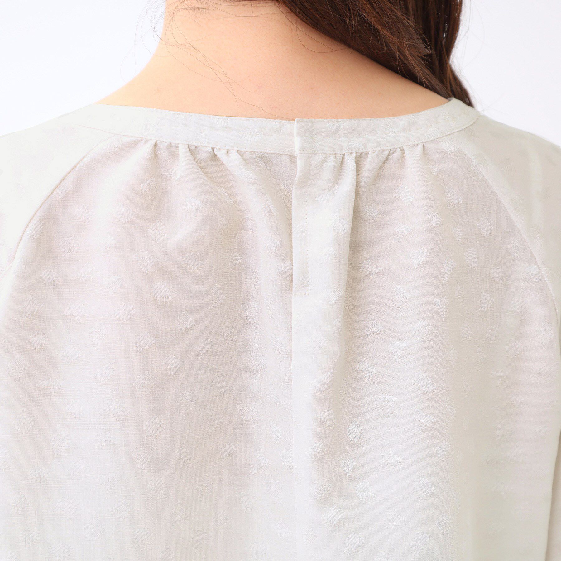 Reflect「【一枚で着映える◎】レオパード風ジャカードブラウス」|シャツ・ブラウス|