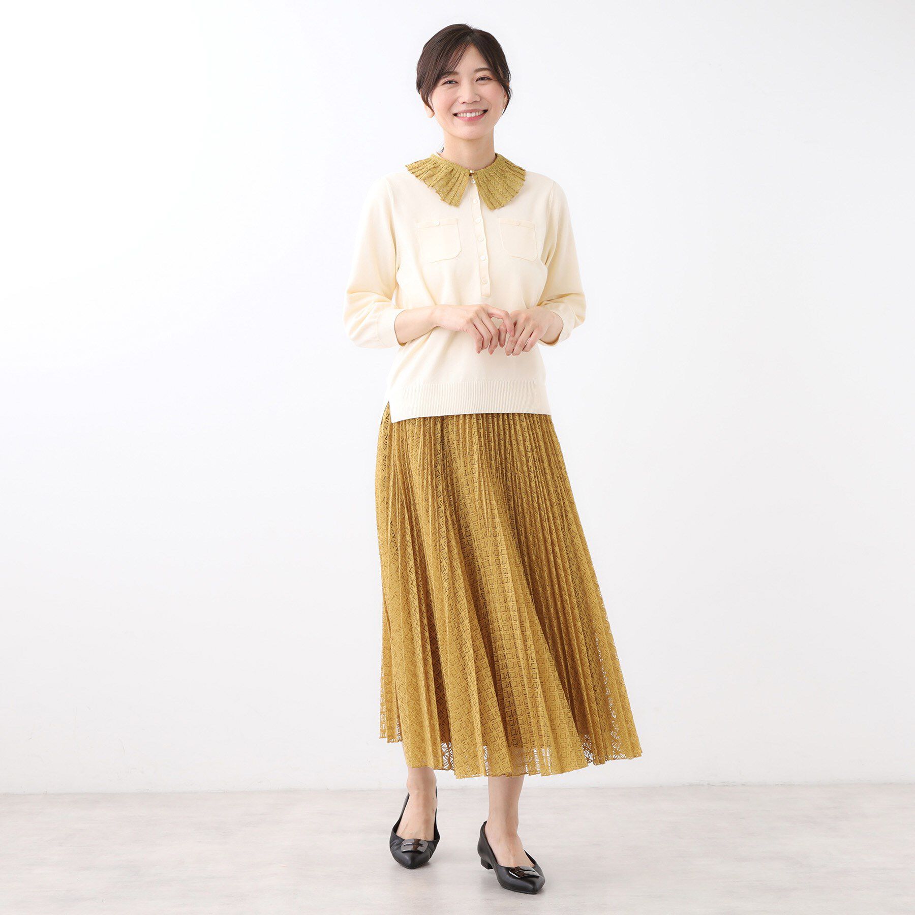 Reflect「【コーディネートのポイントに◎／同素材スカートあり】レース付け衿」|その他|