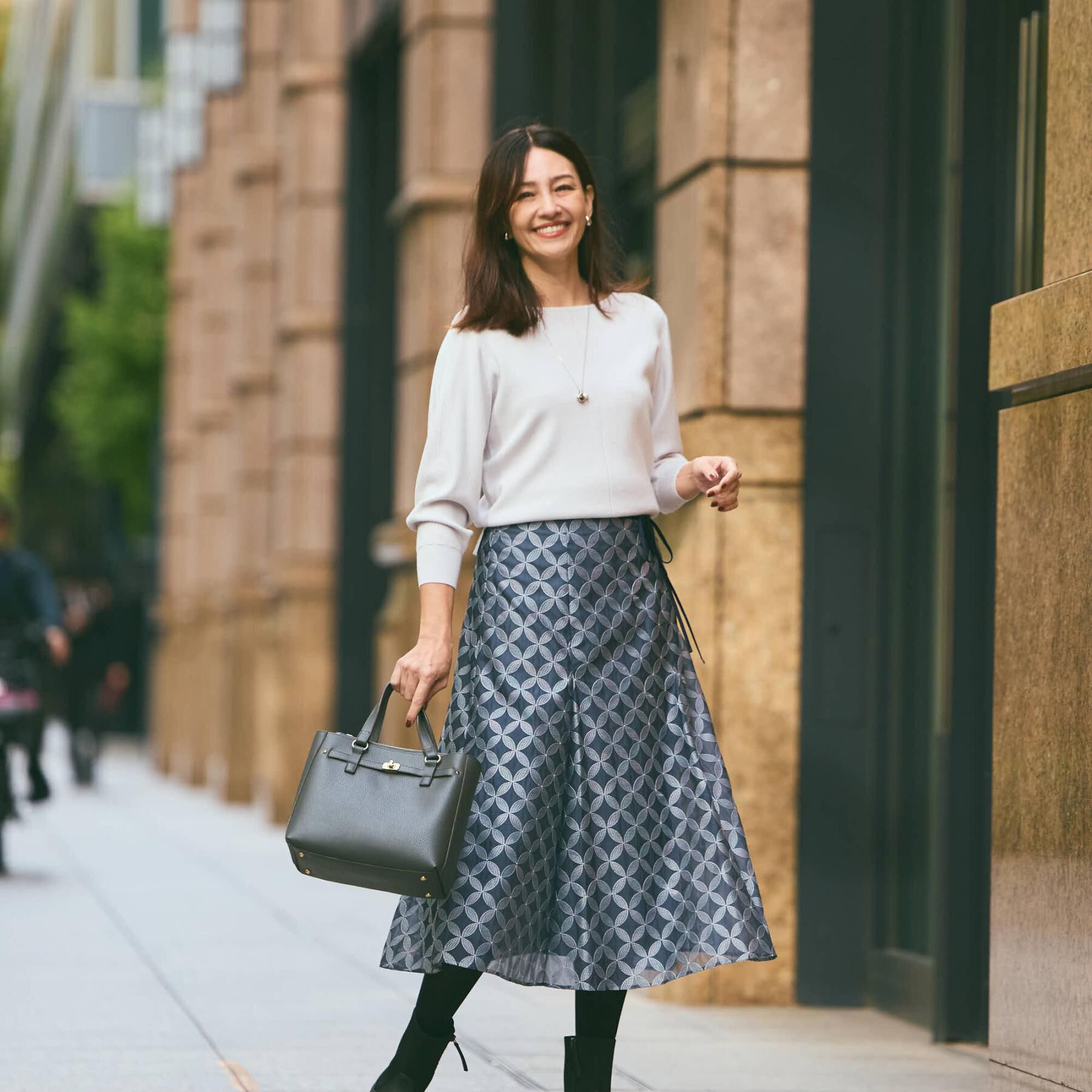 Reflect「【選べる6色／長く着られる◎】ボートネックニット」|ニット・セーター|