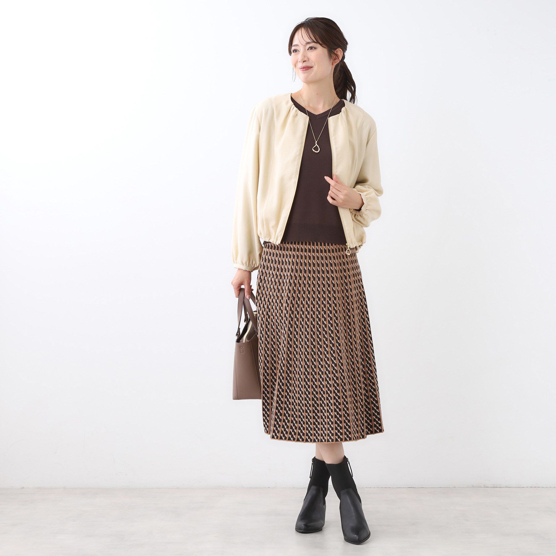 Reflect「【ライトアウター／ゆったり羽織れる／気軽な羽織りに◎】ライトブルゾン」|ブルゾン・スタジャン|