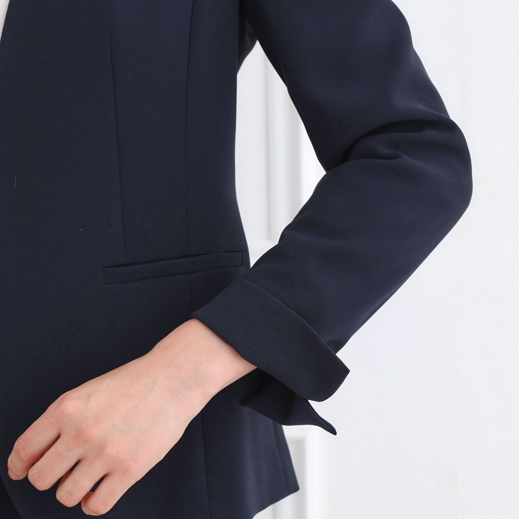 Reflect「【通勤／セットアップ可】ノーカラージャケット」|ノーカラージャケット|