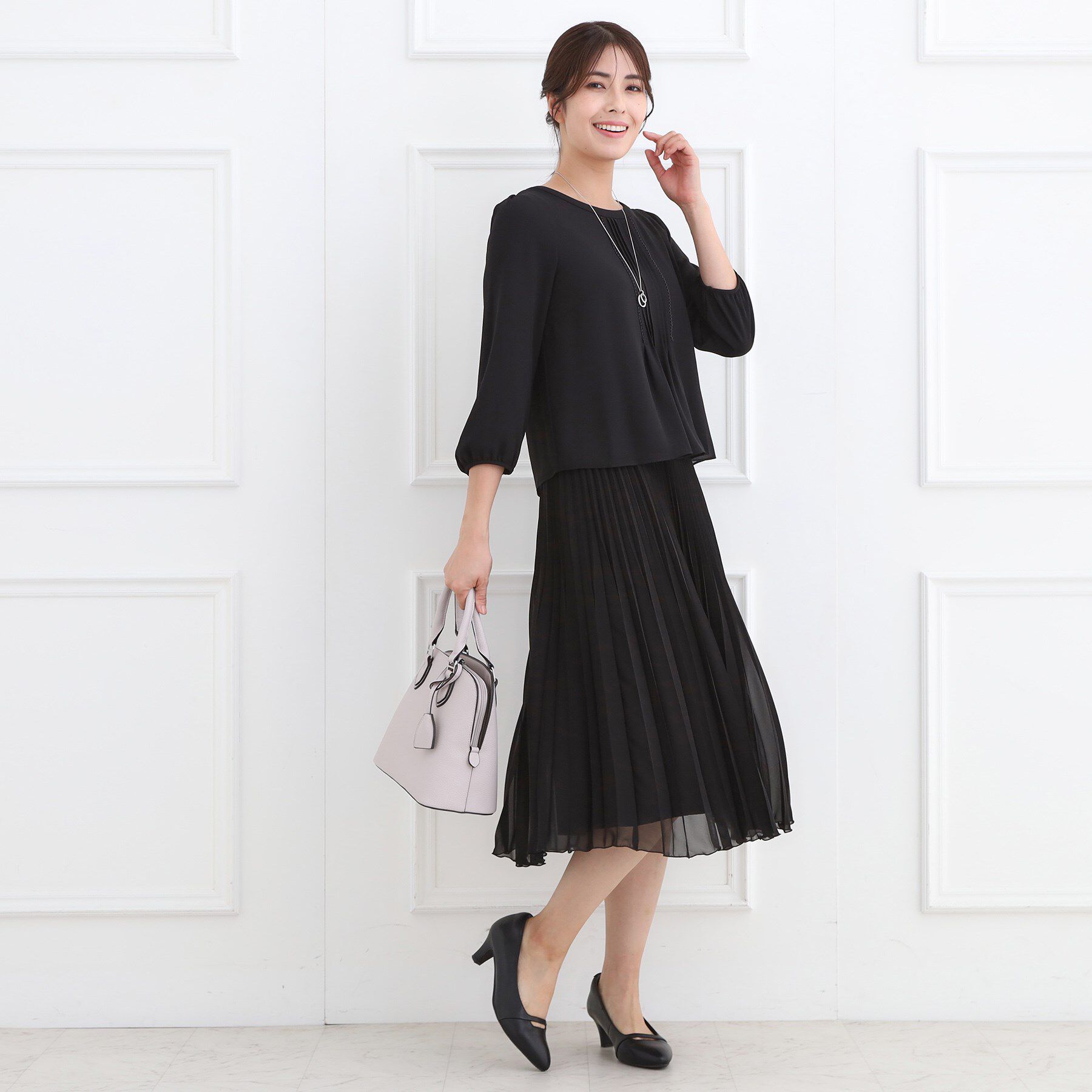 Reflect「【お仕事に◎】ピンタック&times;スカラレースブラウス」|シャツ・ブラウス|