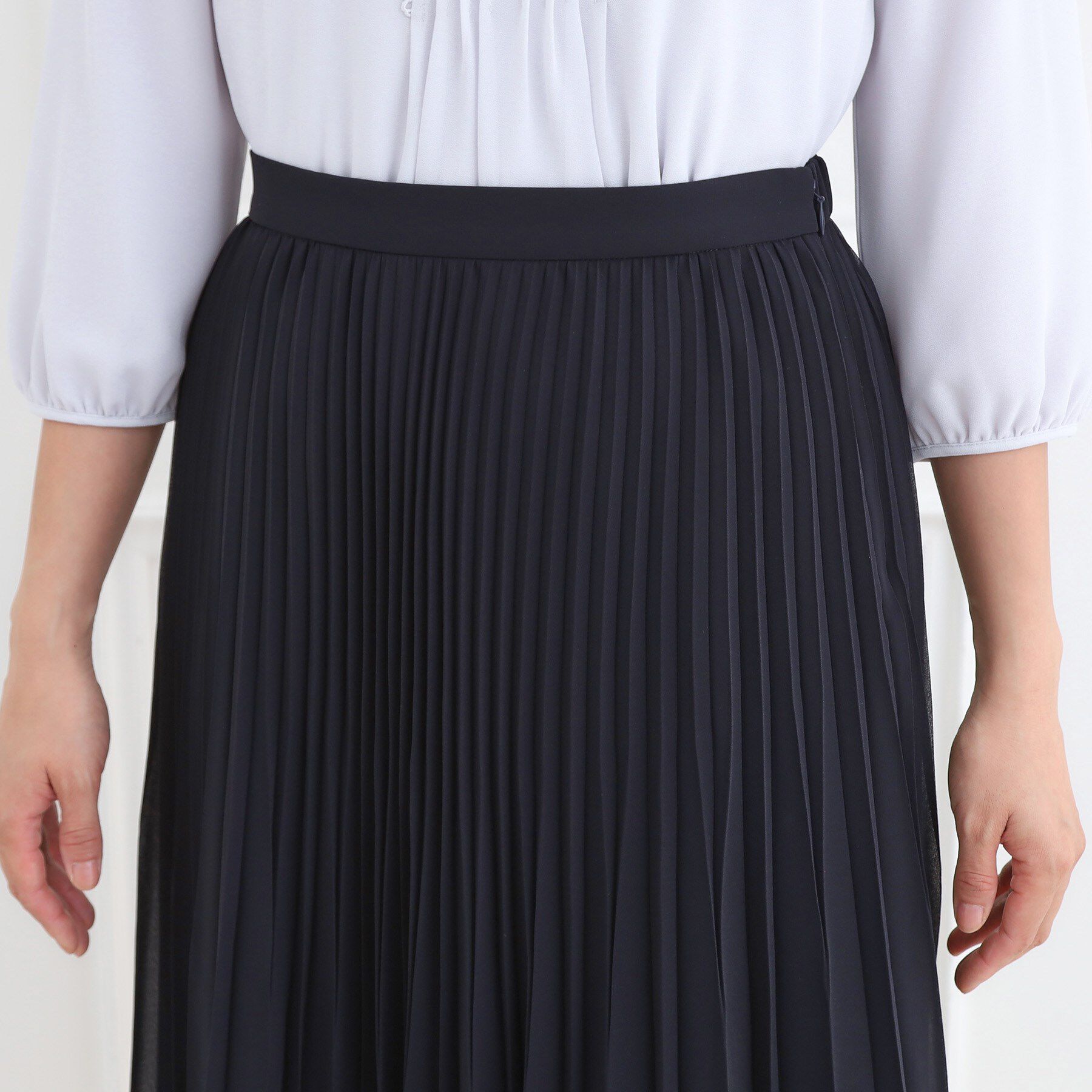 Reflect「【お仕事に◎】シフォンジョーゼットプリーツスカート」|スカート|