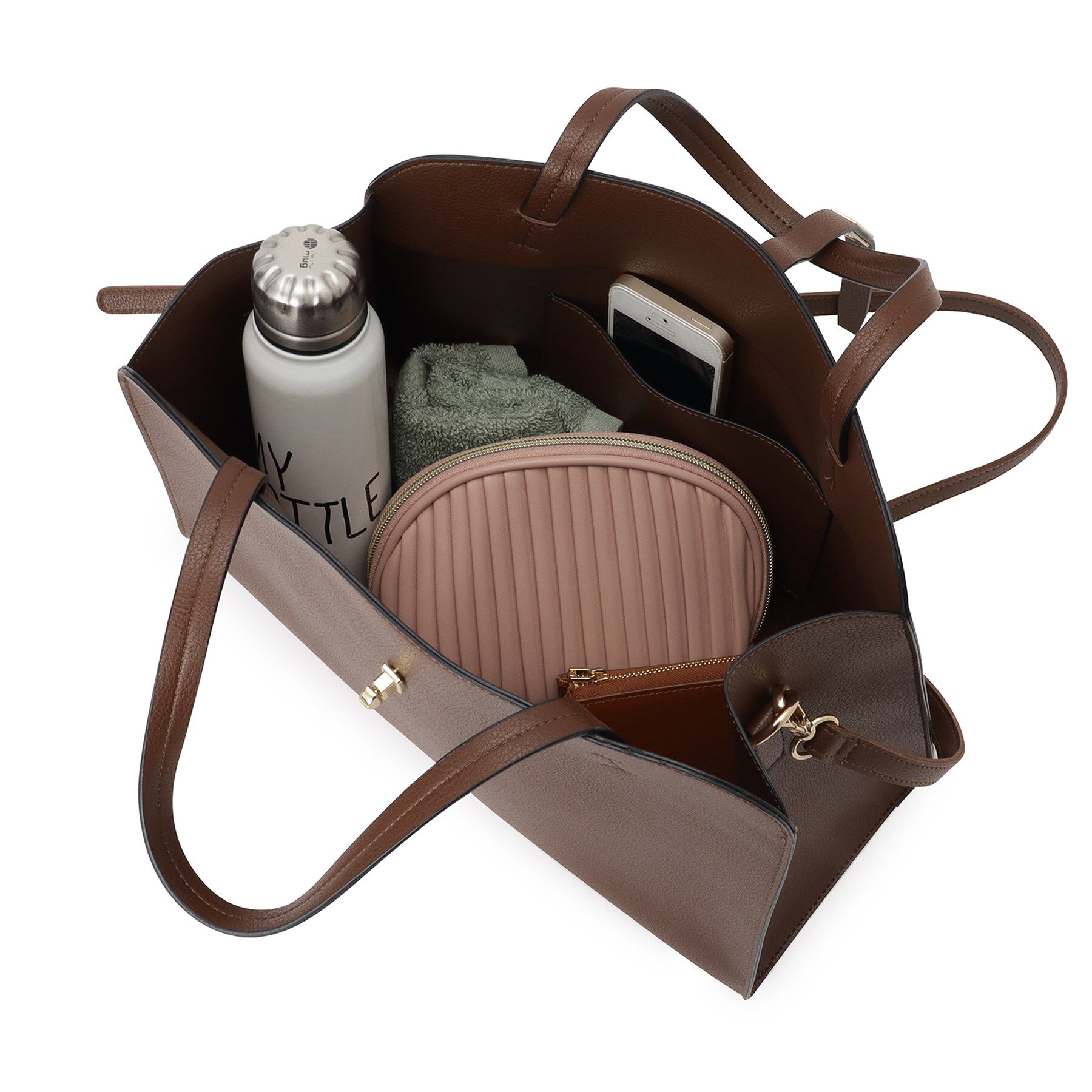 Reflect「【A4ファイル・PC収納可◎】合皮ボストンバッグ」|ボストンバッグ|