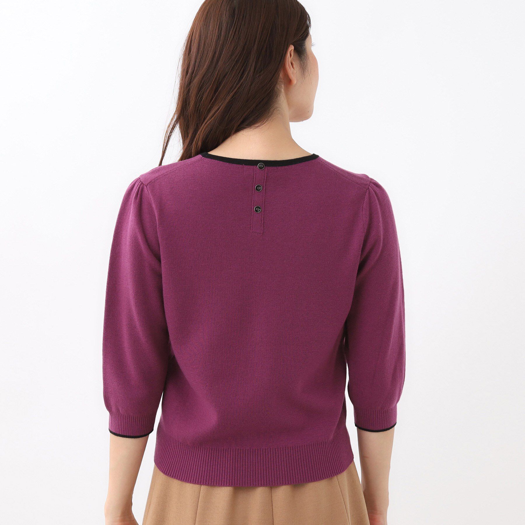 Reflect「【秋映え／単品使い◎／すっきり見え】ブローチ付きニットアンサンブル」|その他|