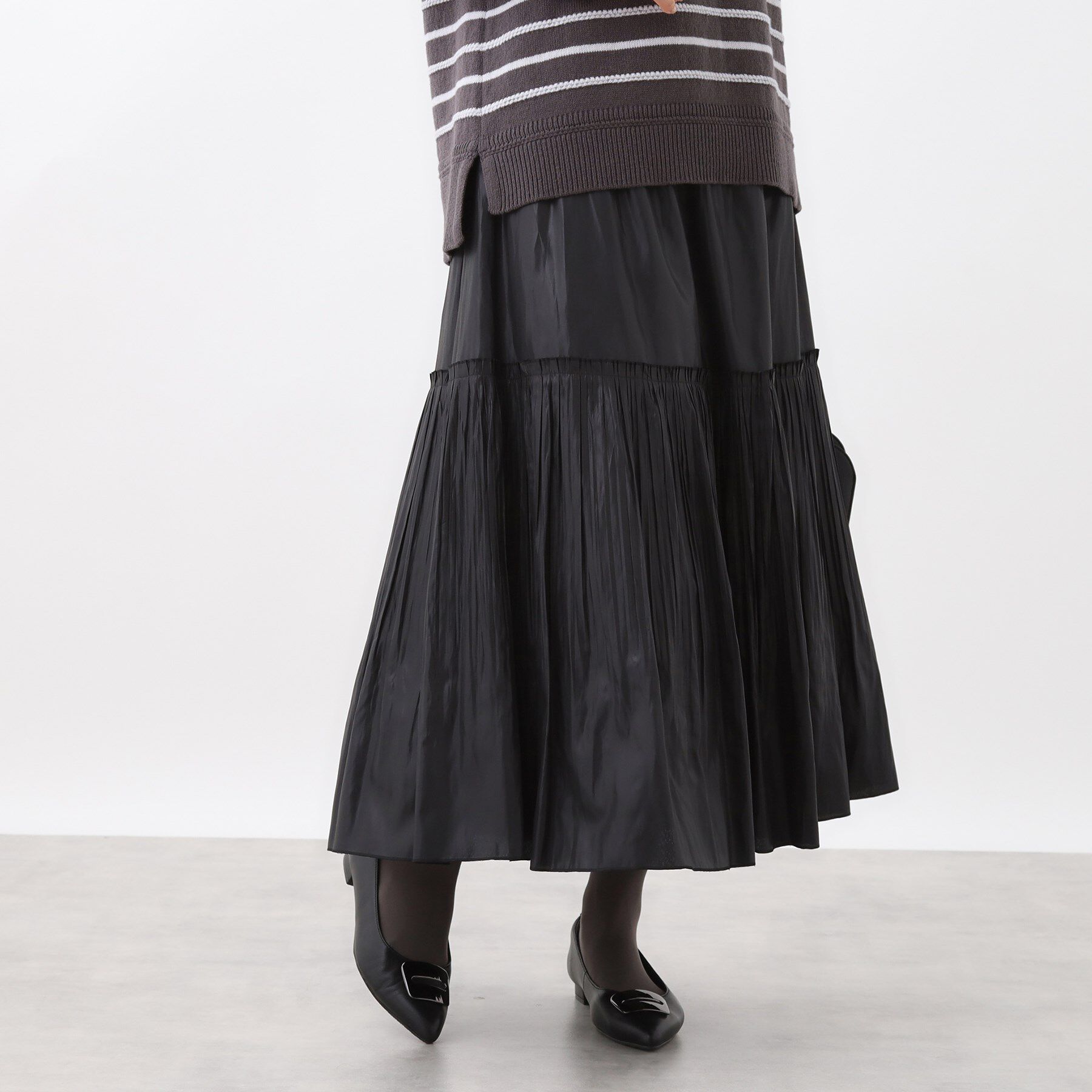 Reflect「【腰周りすっきり◎】プリーツギャザースカート」|スカート|