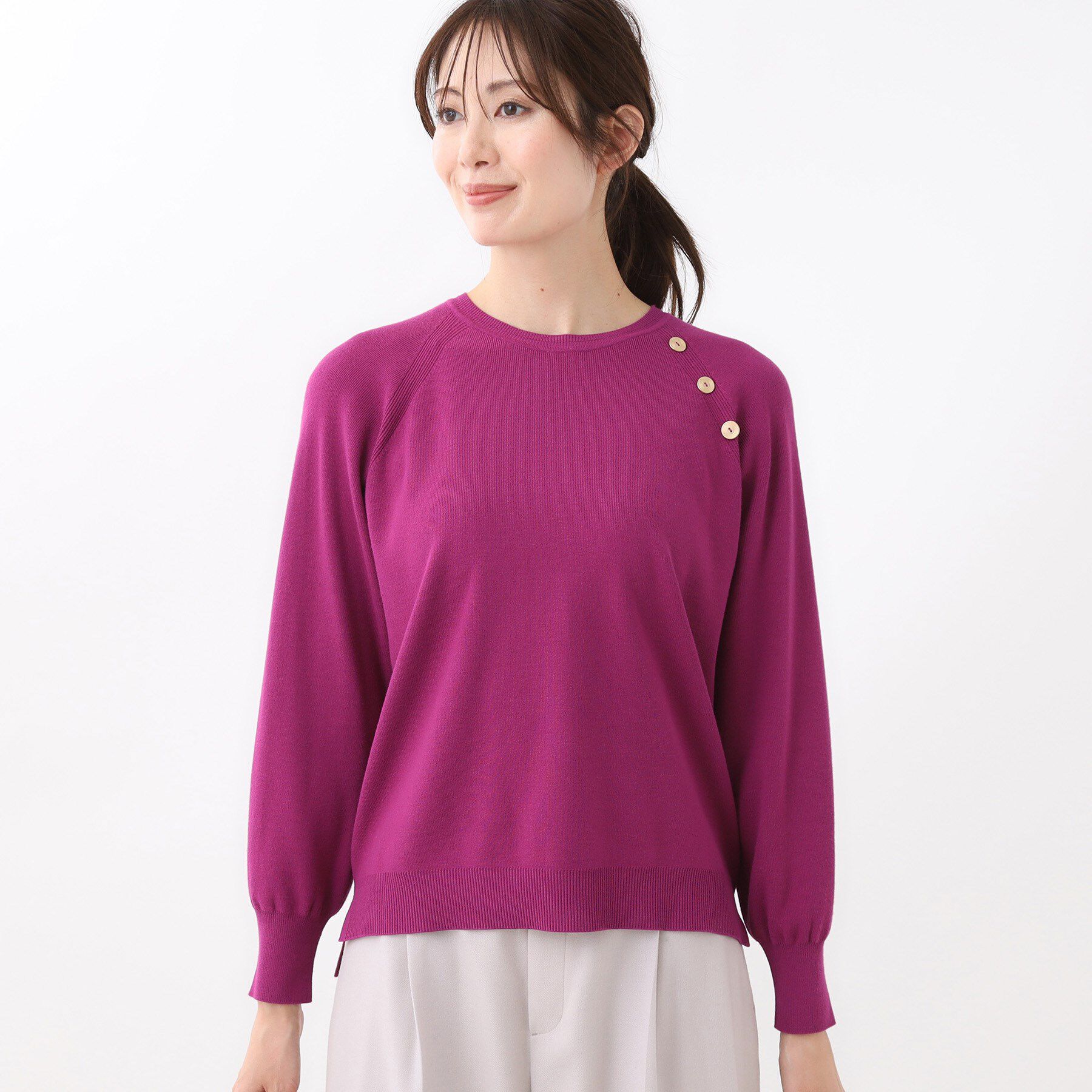 Reflect「【ゆったり着られる◎】ラグランスリーブニット」|ニット・セーター|