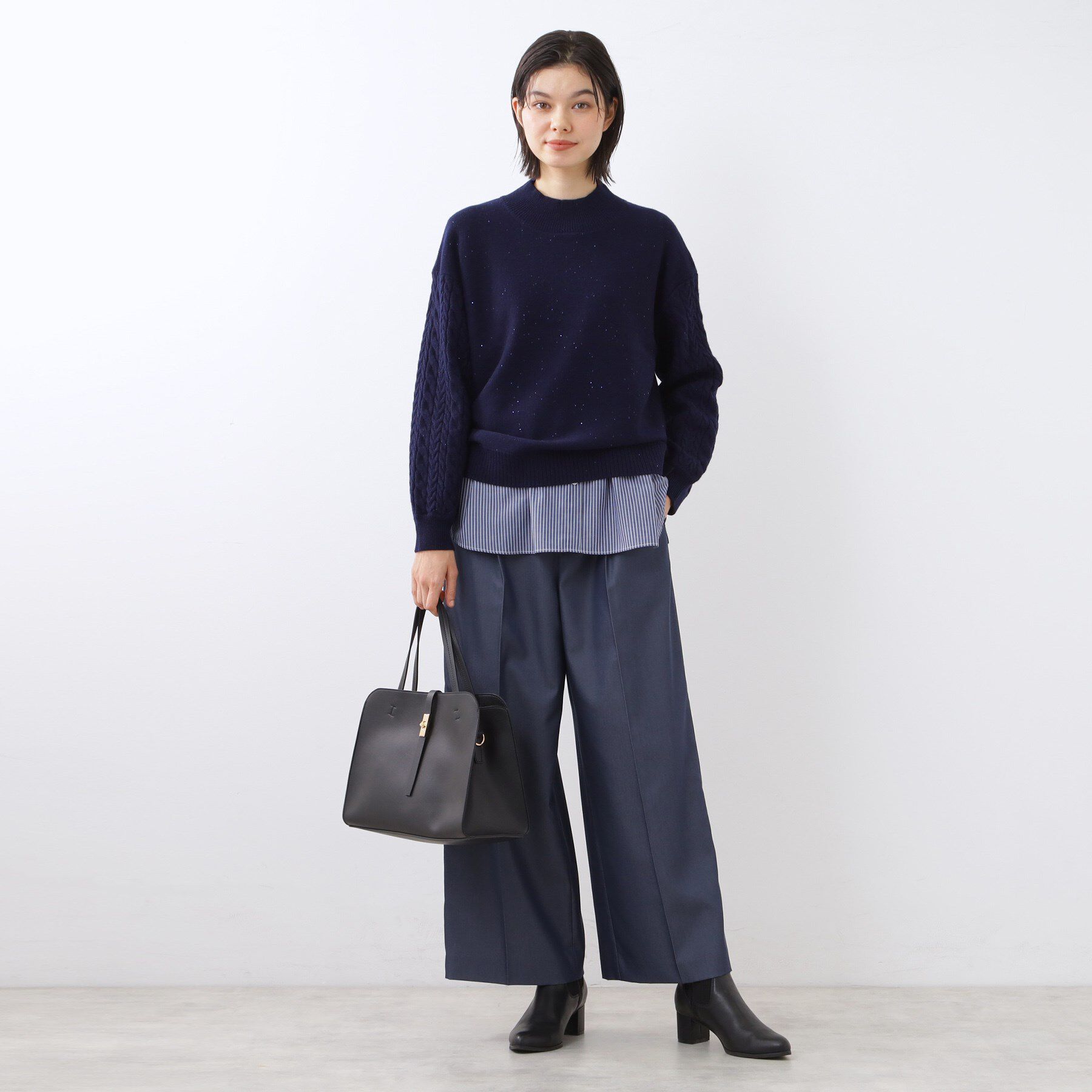 Reflect「【重ね着でも一枚着でも◎】ドッキングジャージトップス」|Tシャツ・カットソー|