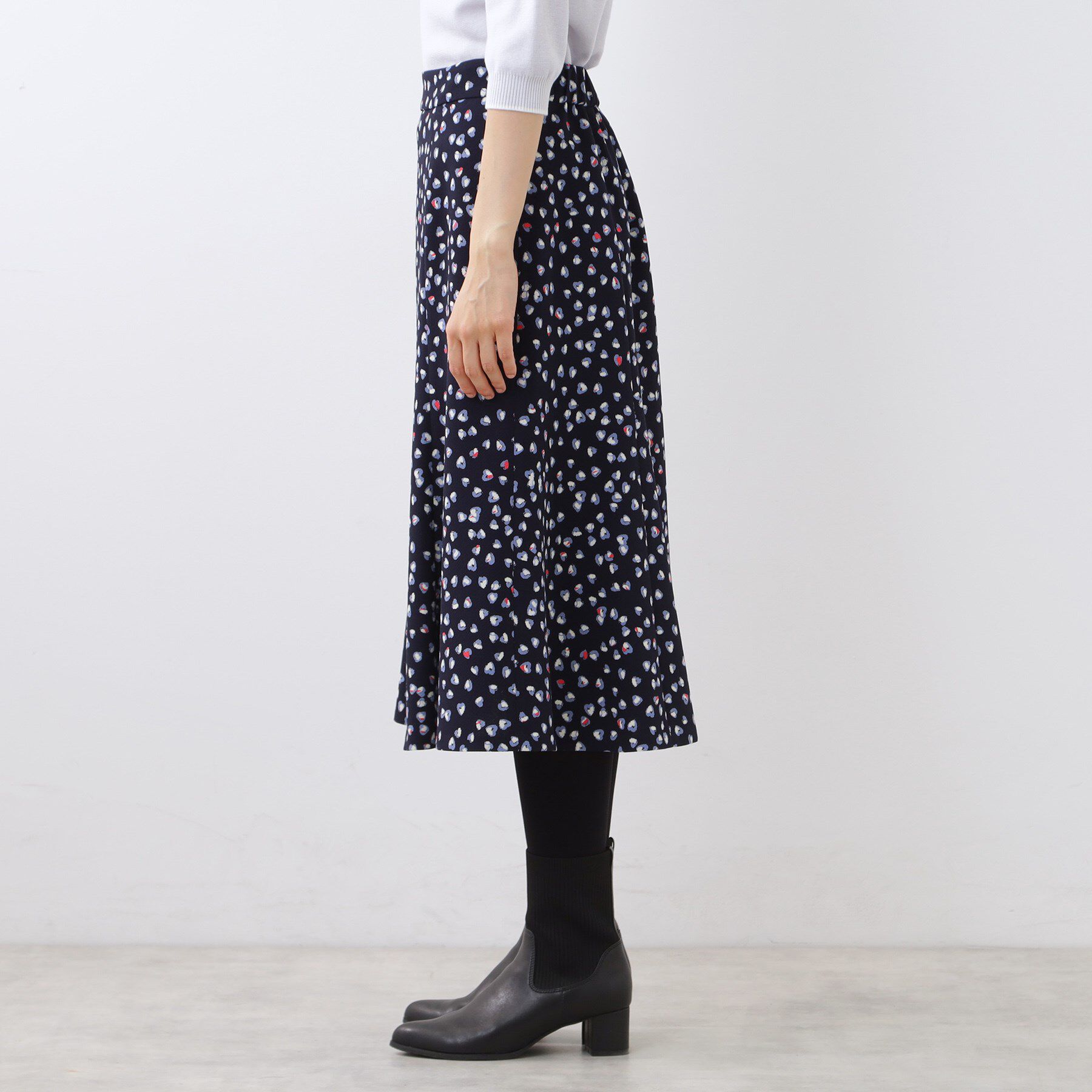 Reflect「ソフトフレアプリントスカート」|スカート|