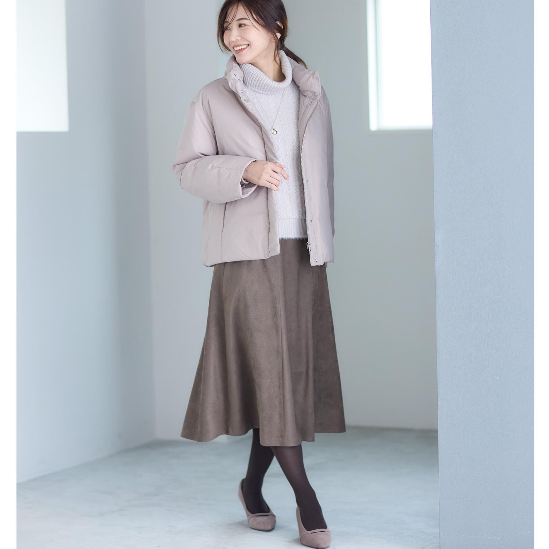 Reflect「【すっきりシルエット】ショート丈ダウンコート」|ダウン|