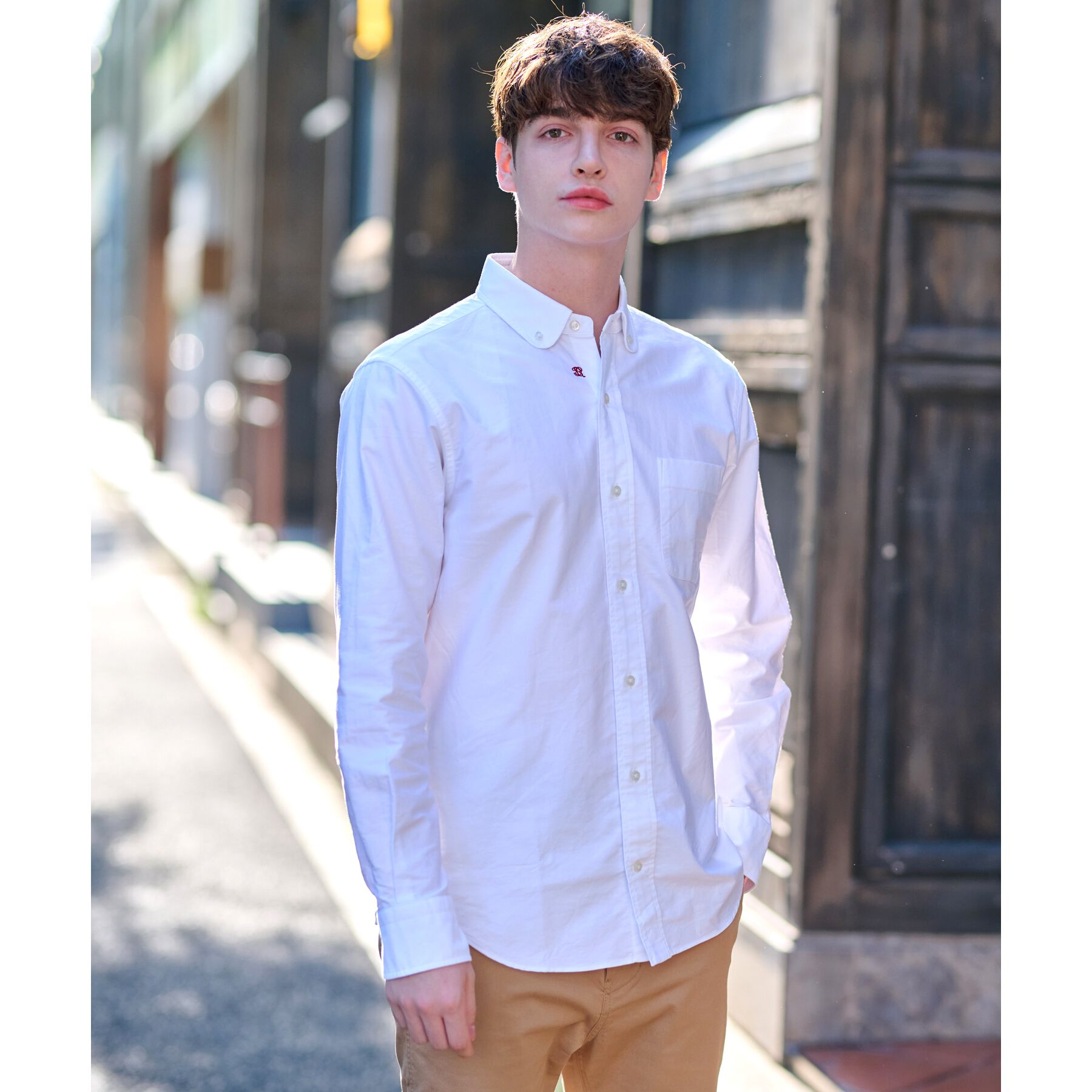 DRESSTERIOR「オックスフォード ラウンドカラーシャツ」|シャツ・ブラウス|