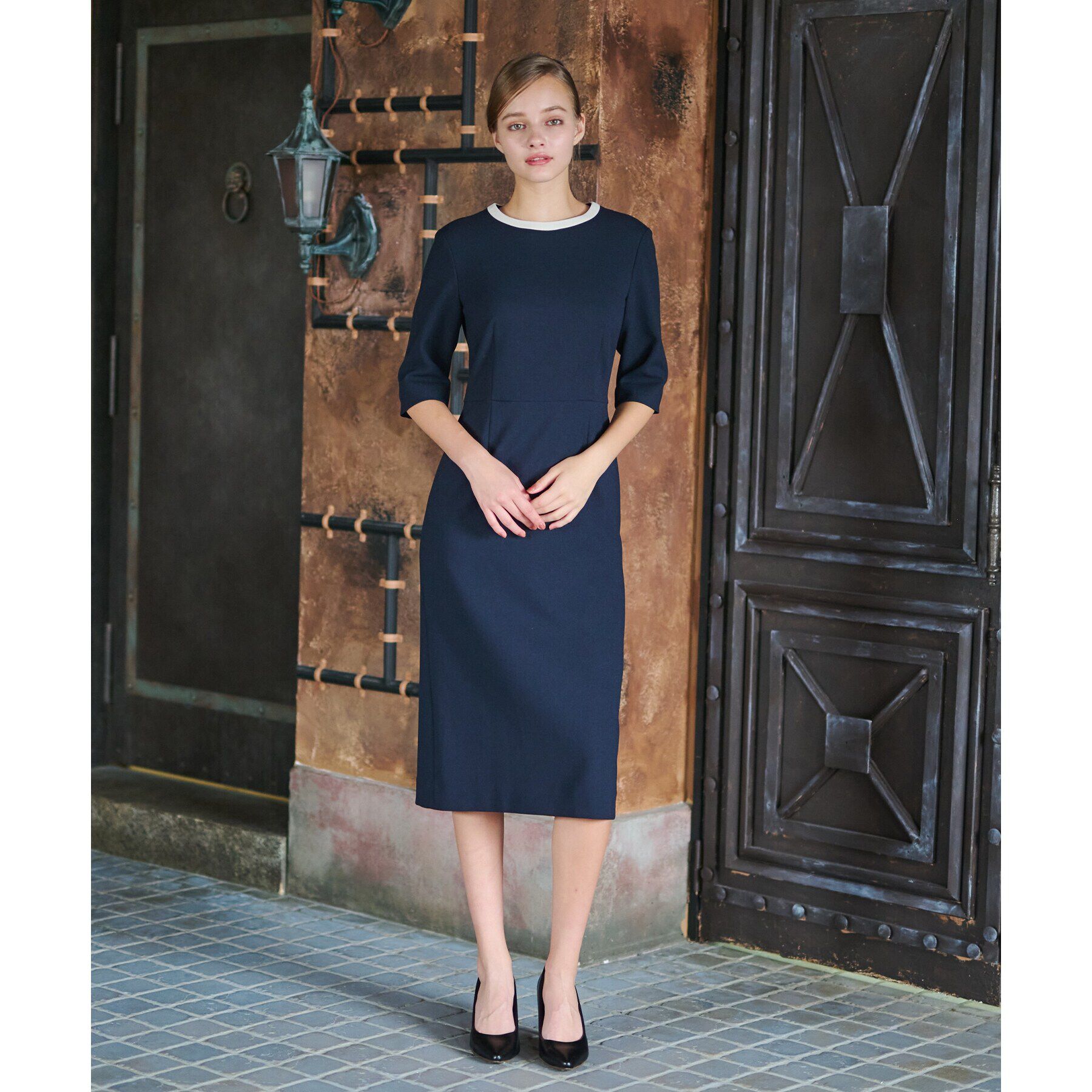 DRESSTERIOR「【セットアップ可】バイカラーワンピース」|ワンピース|