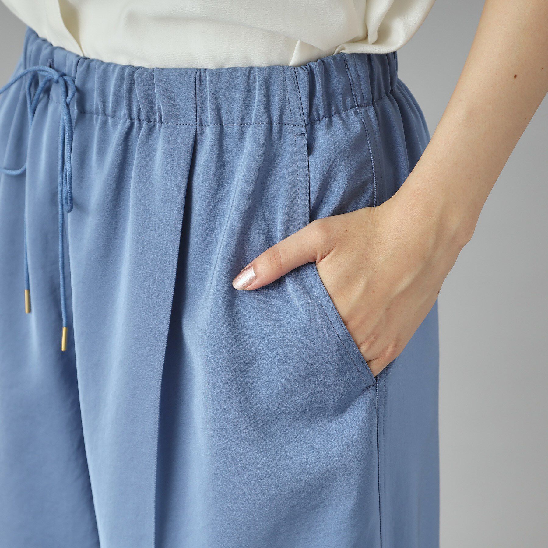 DRESSTERIOR「【ウォッシャブル/ウエストゴム】サテンイージーパンツ」|その他|