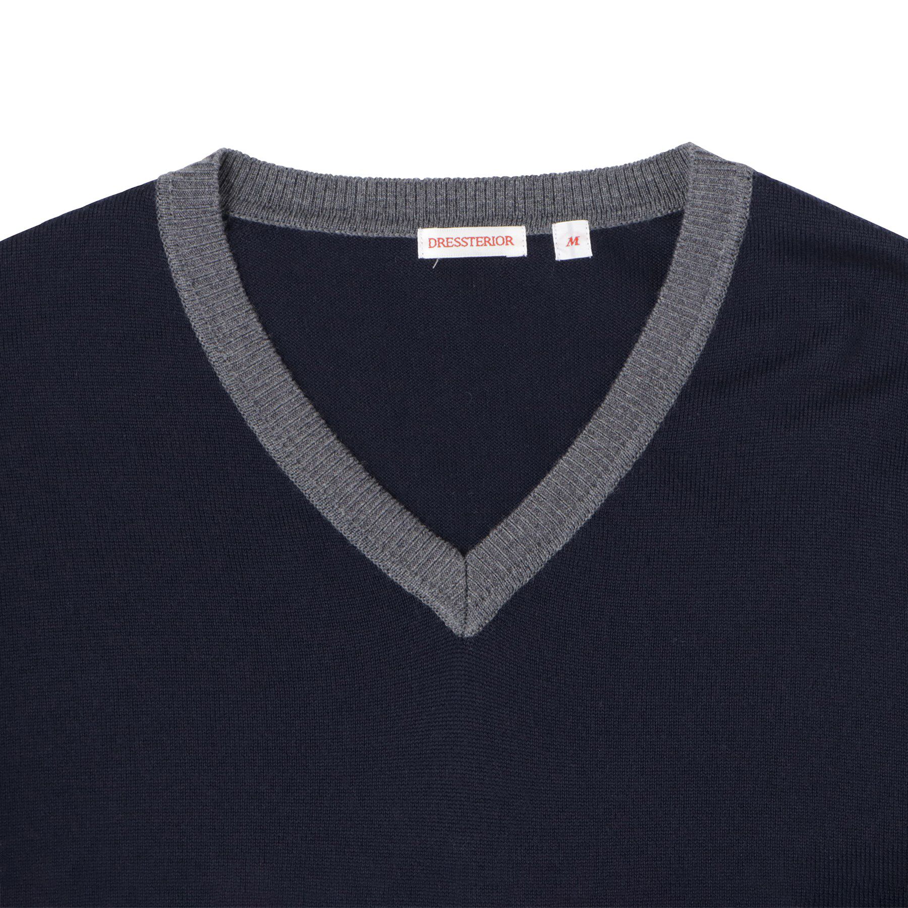 DRESSTERIOR「ウォッシャブルファインメリノ Vネックニット」|ニット・セーター|