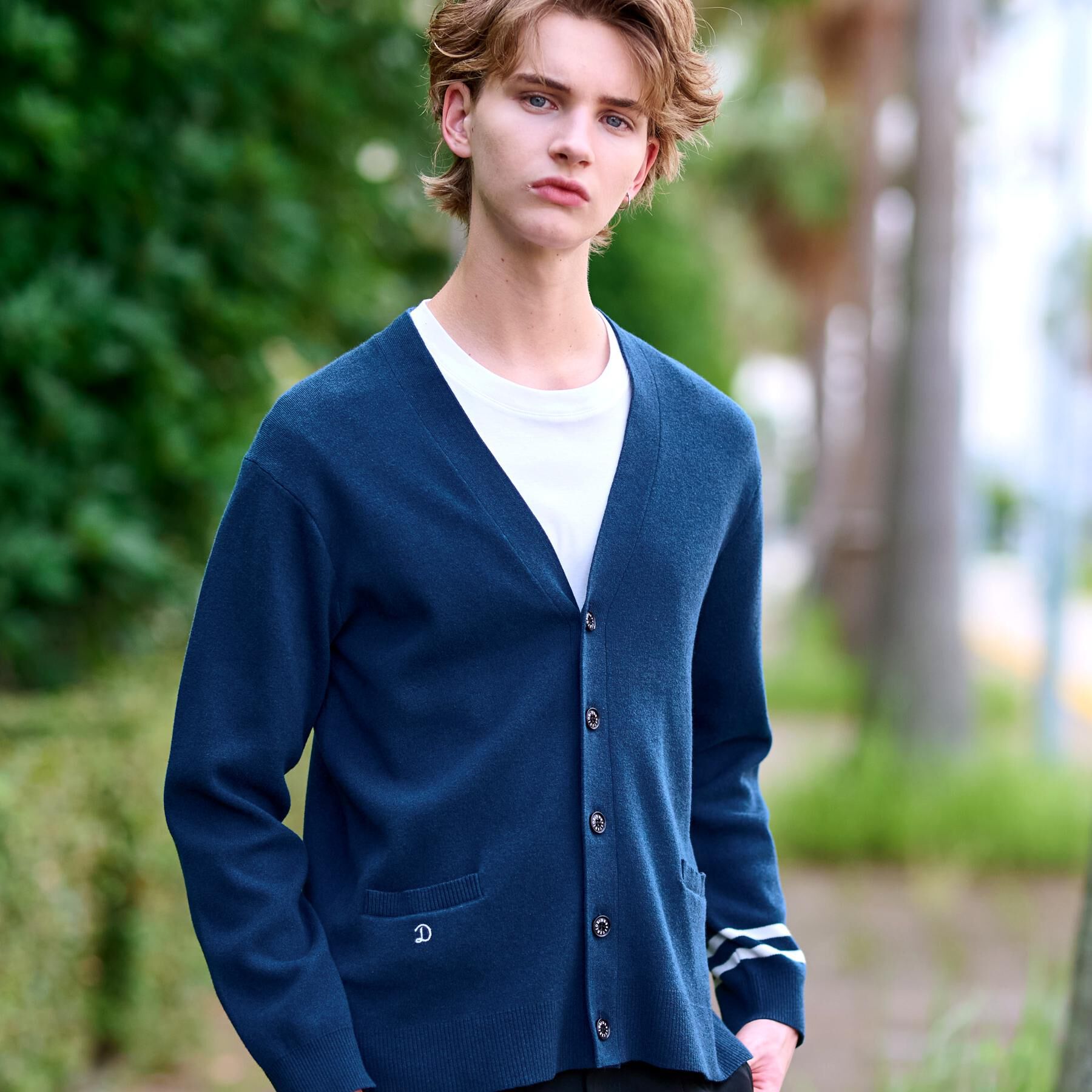 DRESSTERIOR「ウォッシャブル コットンカシミヤスムースカーディガン」|カーディガン|