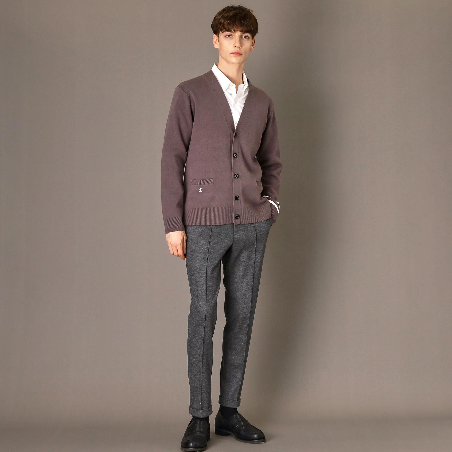 DRESSTERIOR「ウォッシャブル コットンカシミヤスムースカーディガン」|カーディガン|