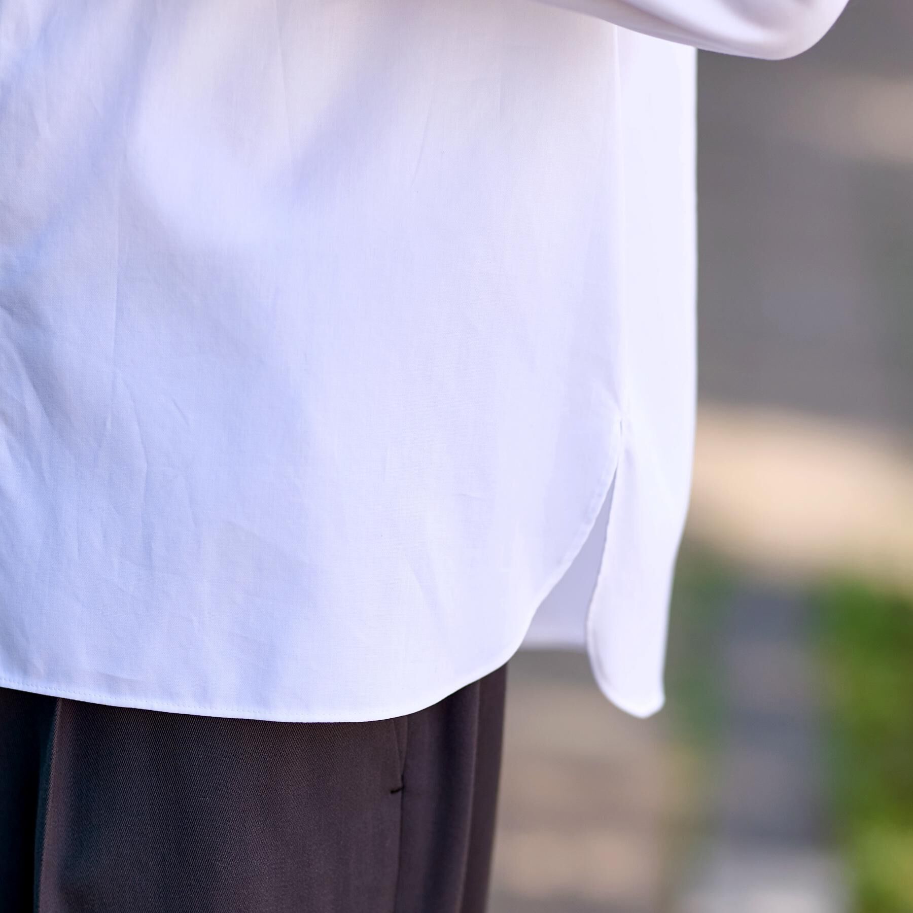 DRESSTERIOR「200双糸 バンドカラーシャツ」|シャツ・ブラウス|