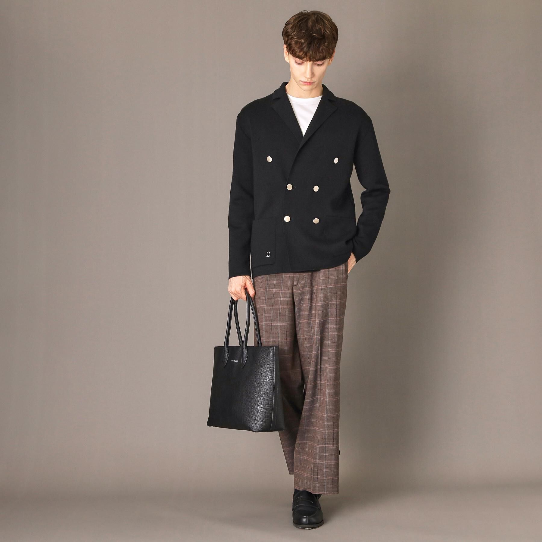DRESSTERIOR「ダブルブレスト ニットジャケット」|テーラードジャケット|