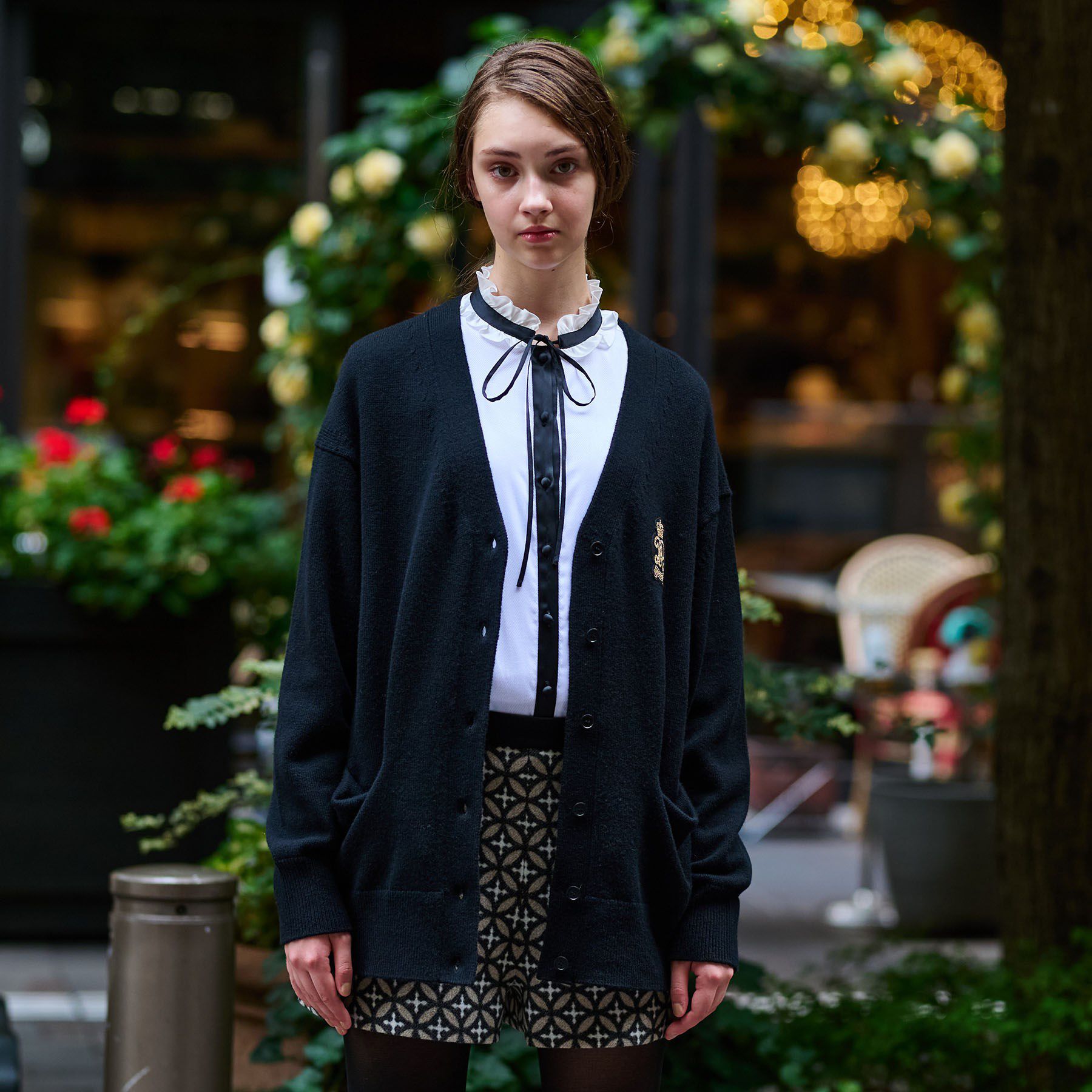 DRESSTERIOR「レタードニットカーディガン」|カーディガン|