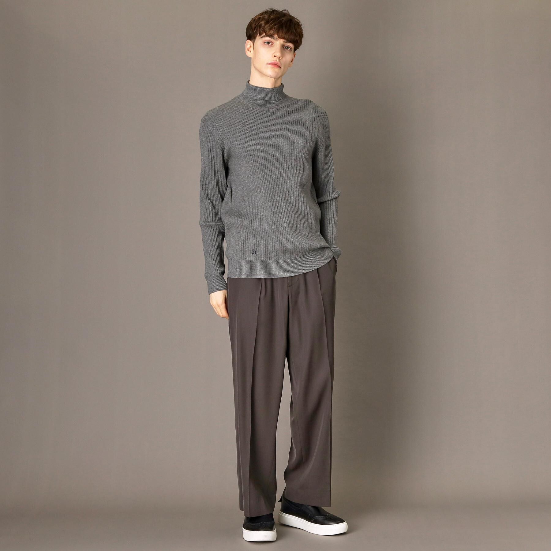 DRESSTERIOR「ワイドリブ タートルネックニット」|ニット・セーター|