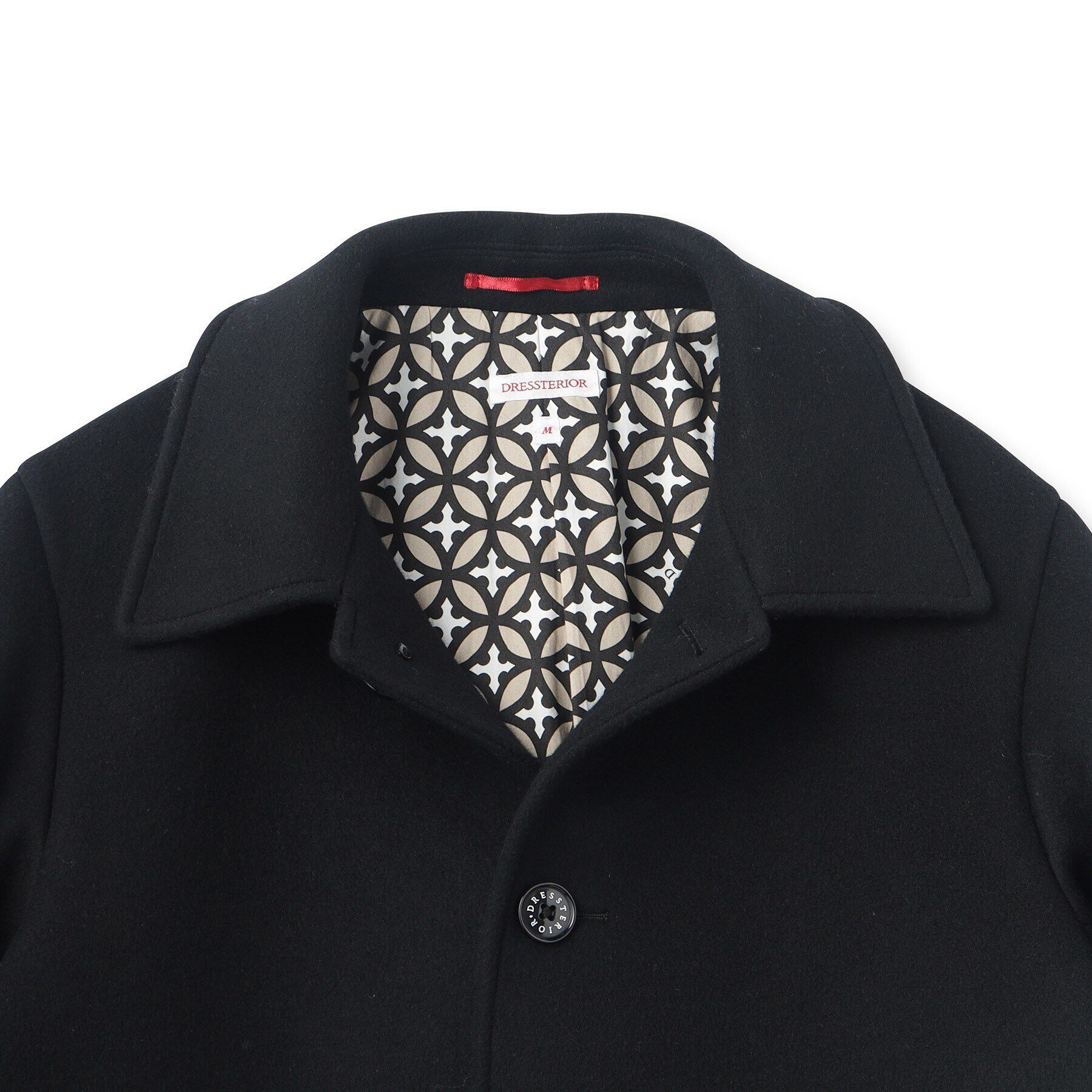 DRESSTERIOR「【SUPER140&rsquo;sウール】メルトン ステンカラーコート」|ステンカラーコート|