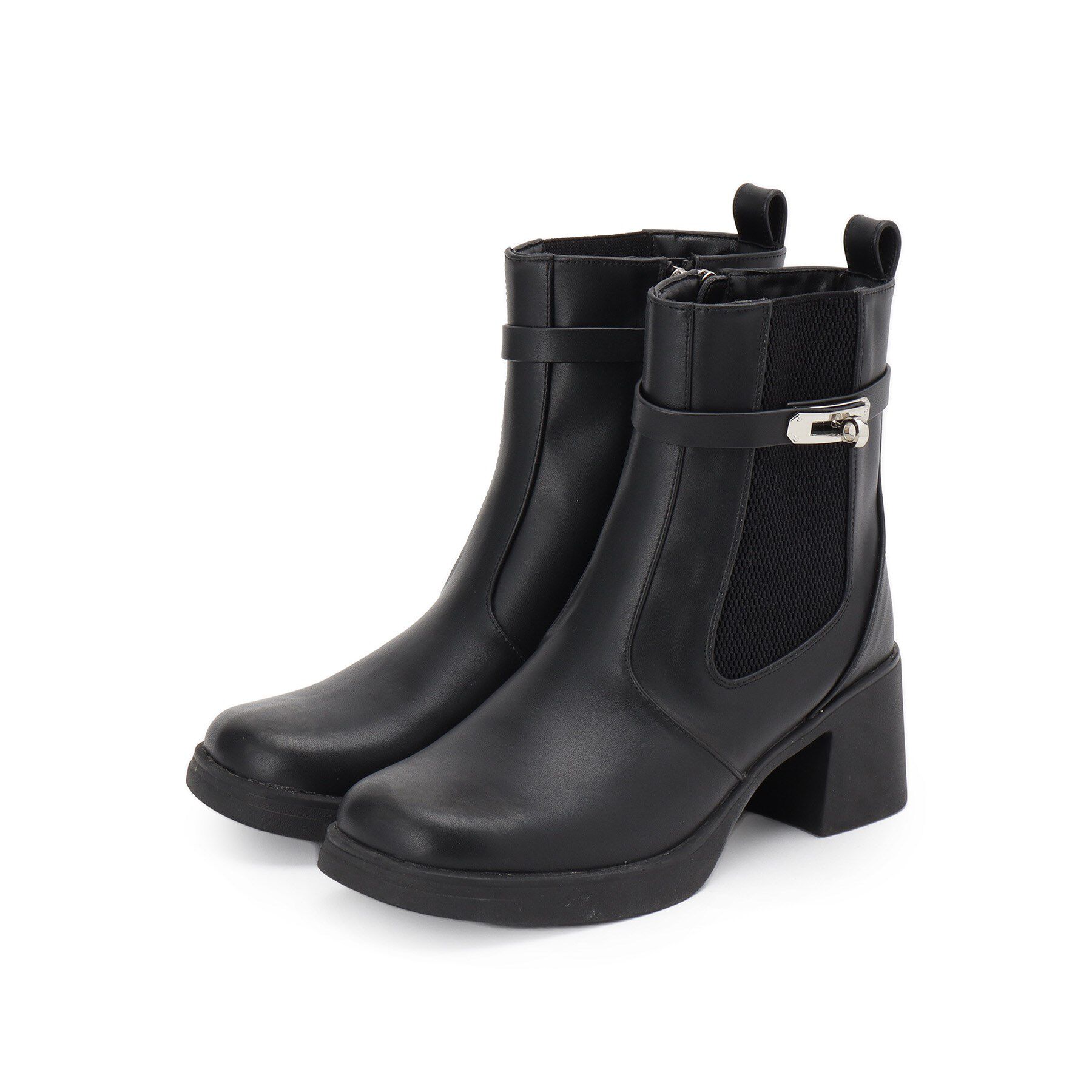 DRESSTERIOR「ターンバックルショートブーツ」|ショートブーツ|