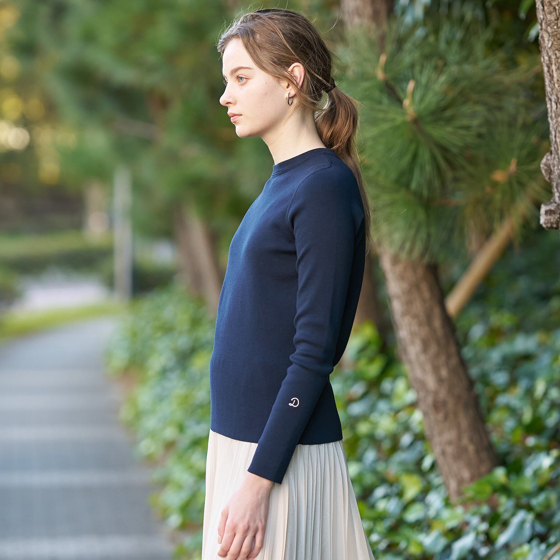 DRESSTERIOR「【ウォッシャブル】コットンフルニードルニット」|ニット・セーター|