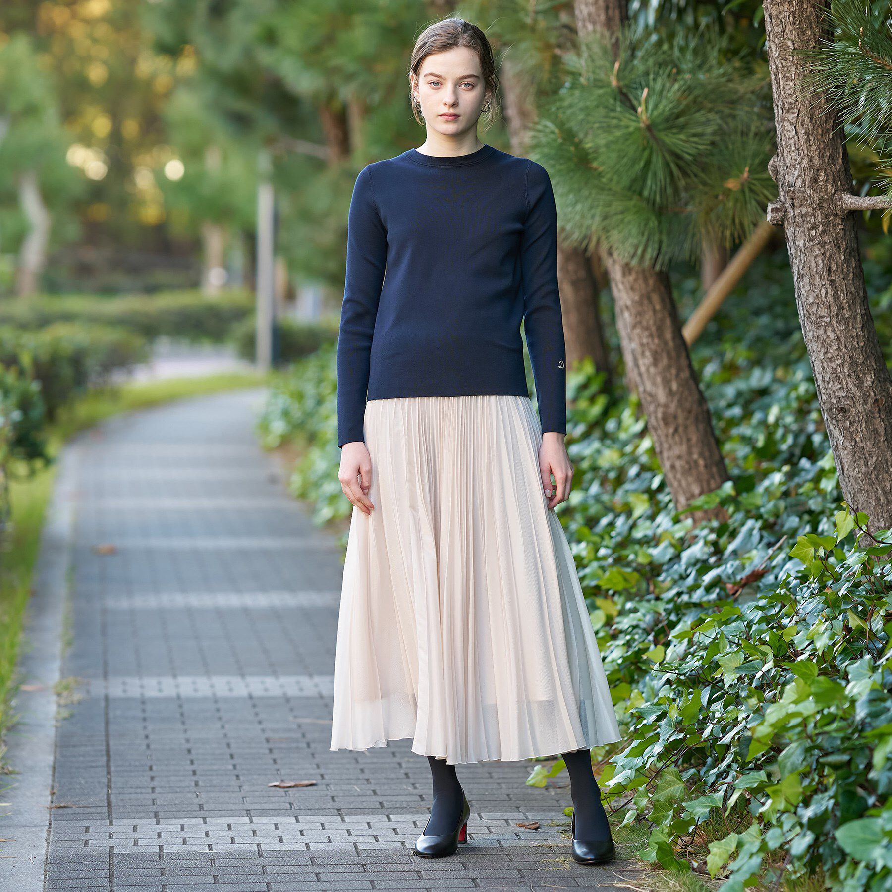 DRESSTERIOR「【ウォッシャブル】コットンフルニードルニット」|ニット・セーター|