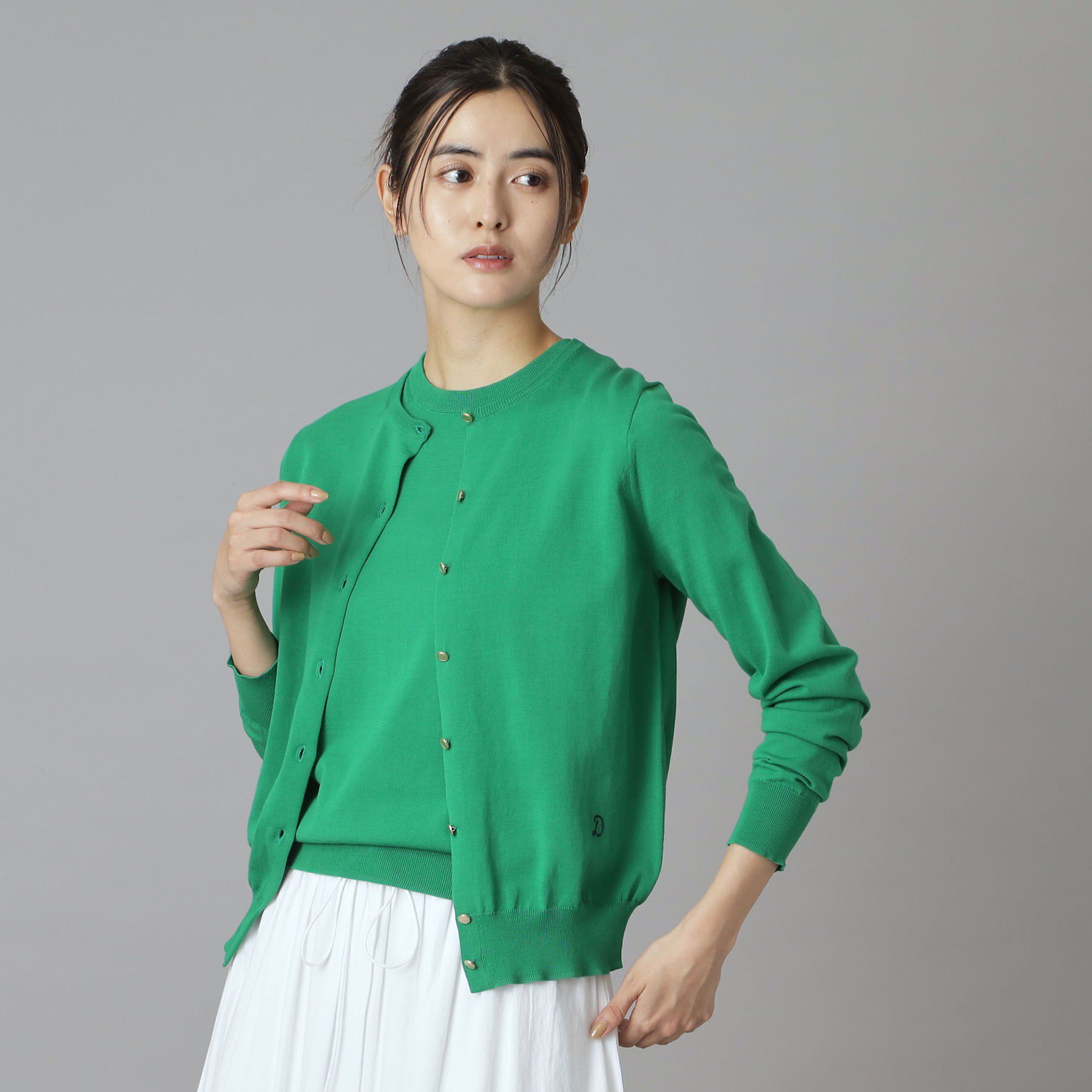 DRESSTERIOR「【ウォッシャブル】コットンシルク カーディガン」|カーディガン|