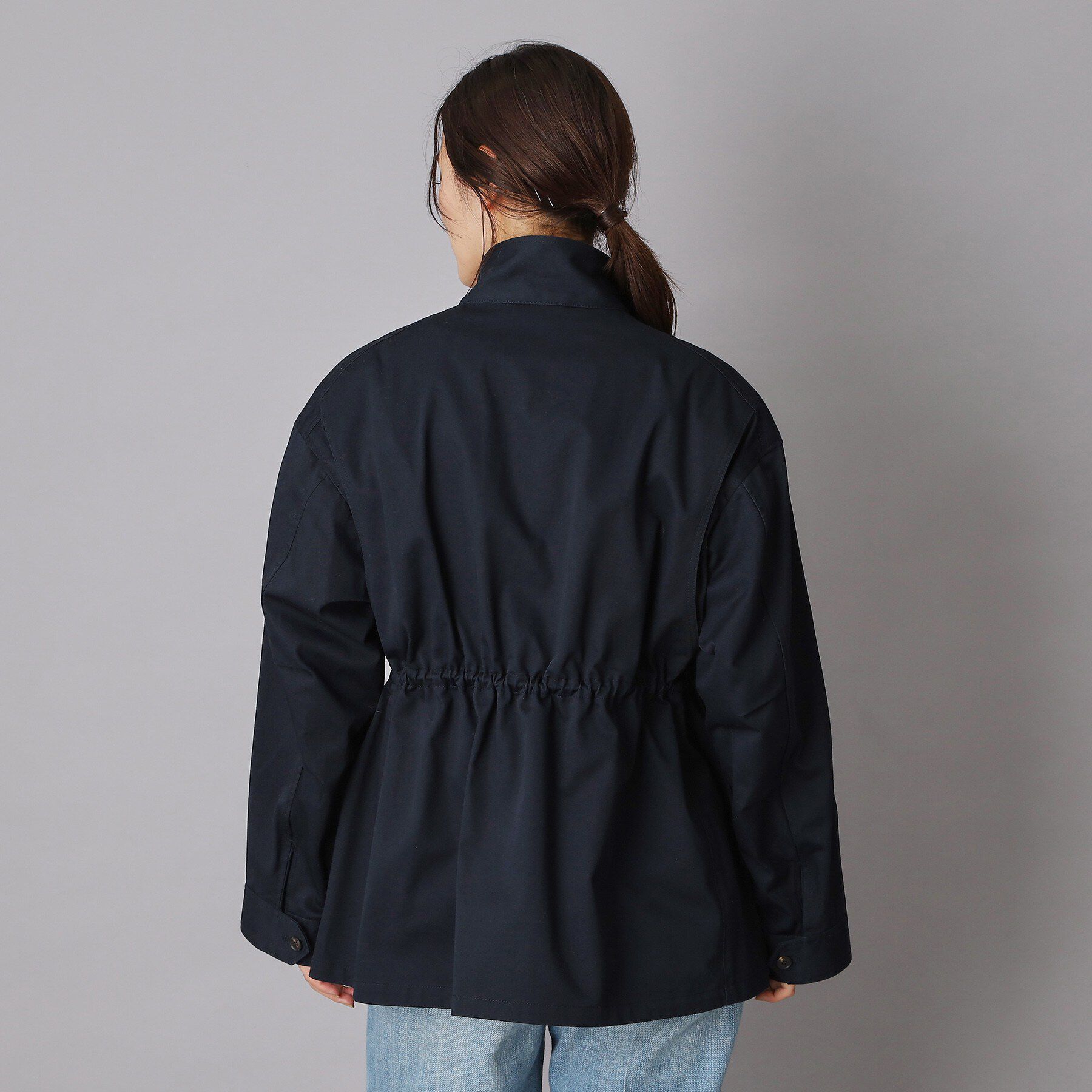 DRESSTERIOR「【ウォッシャブル】コンパクトコットンミリタリーブルゾン」|ブルゾン・スタジャン|