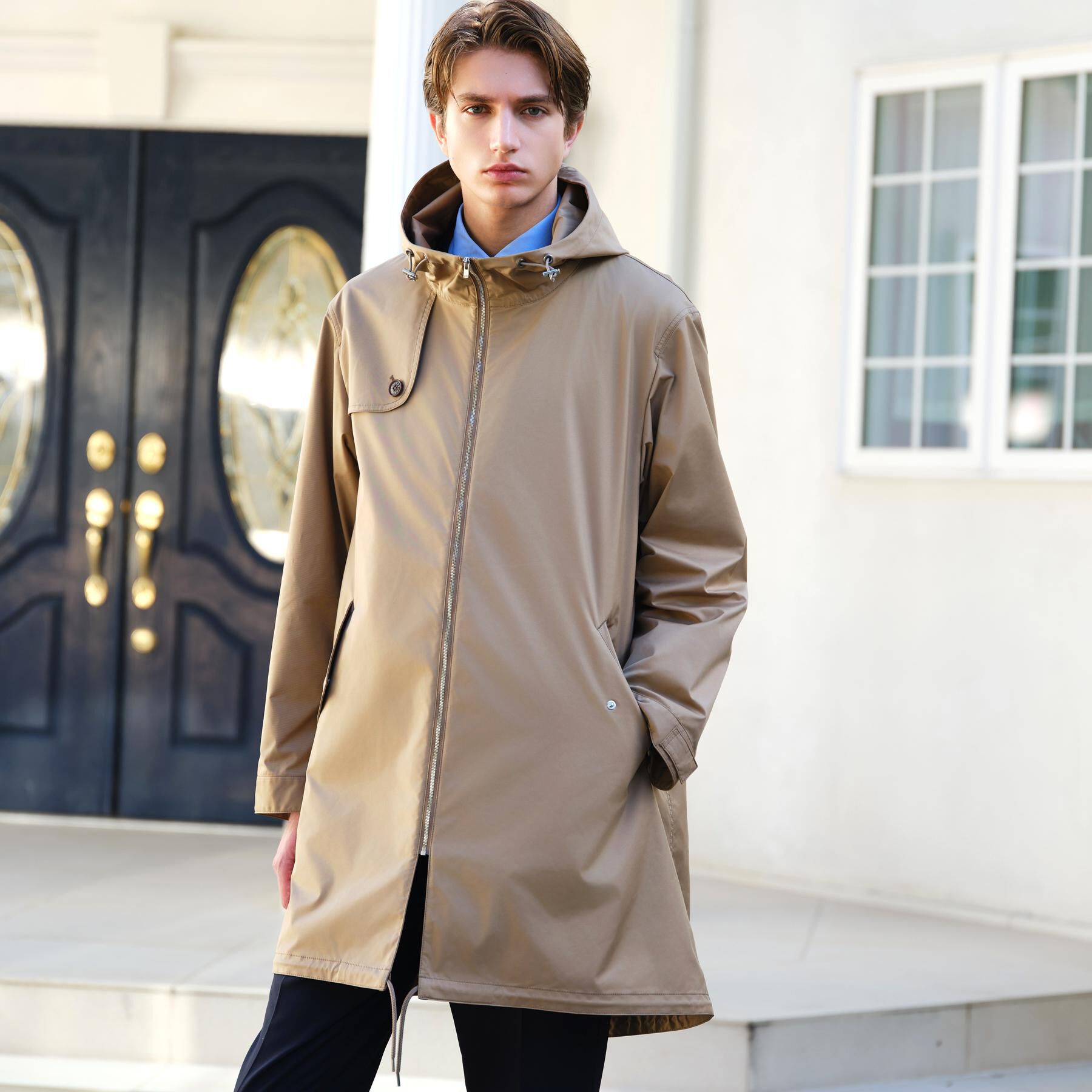 DRESSTERIOR「【撥水素材】レインプルーフ フーデッドコート」|その他|