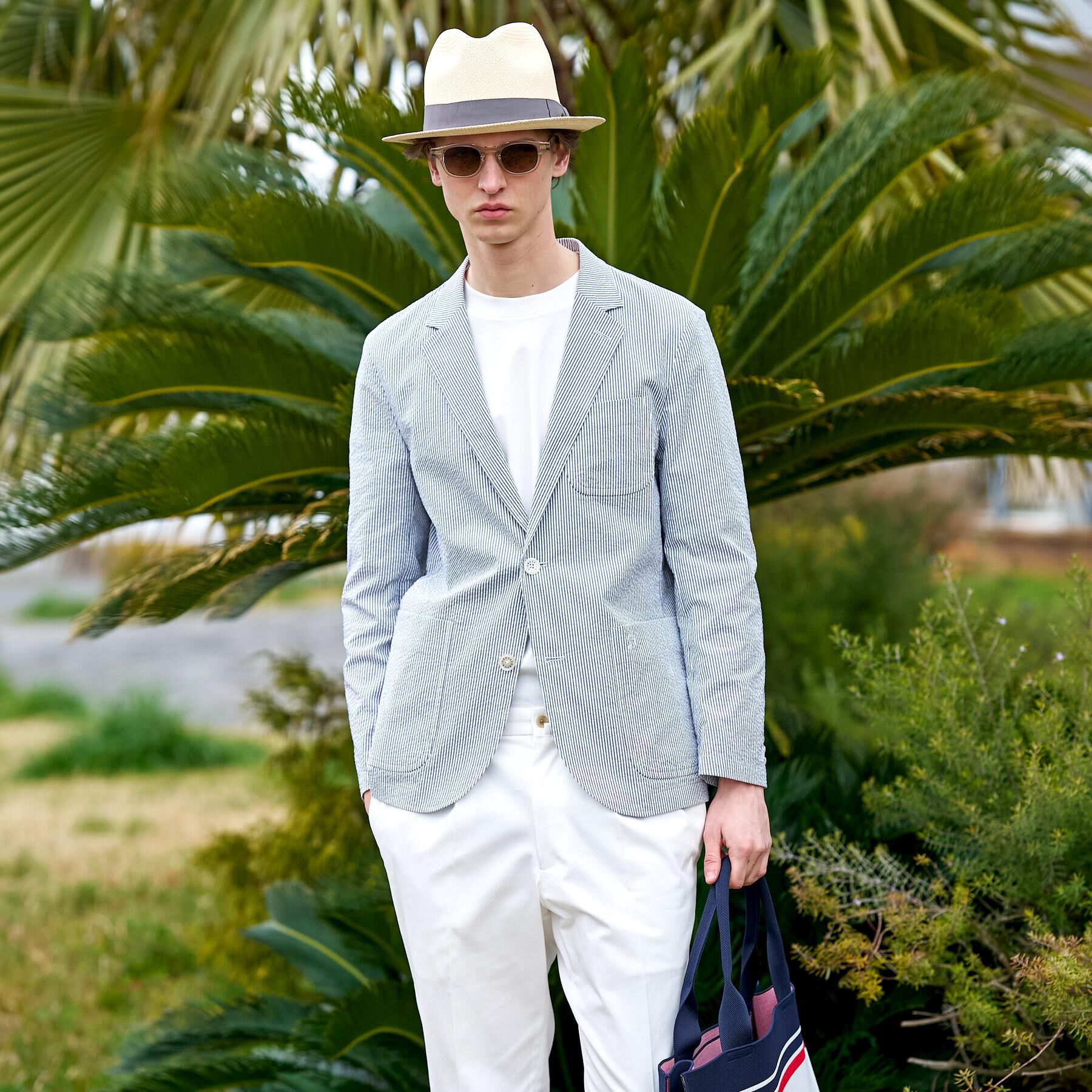 DRESSTERIOR「【吸湿速乾/セットアップ可/ウォッシャブル】COOLMAX シアサッカー サマージャケット」|テーラードジャケット|