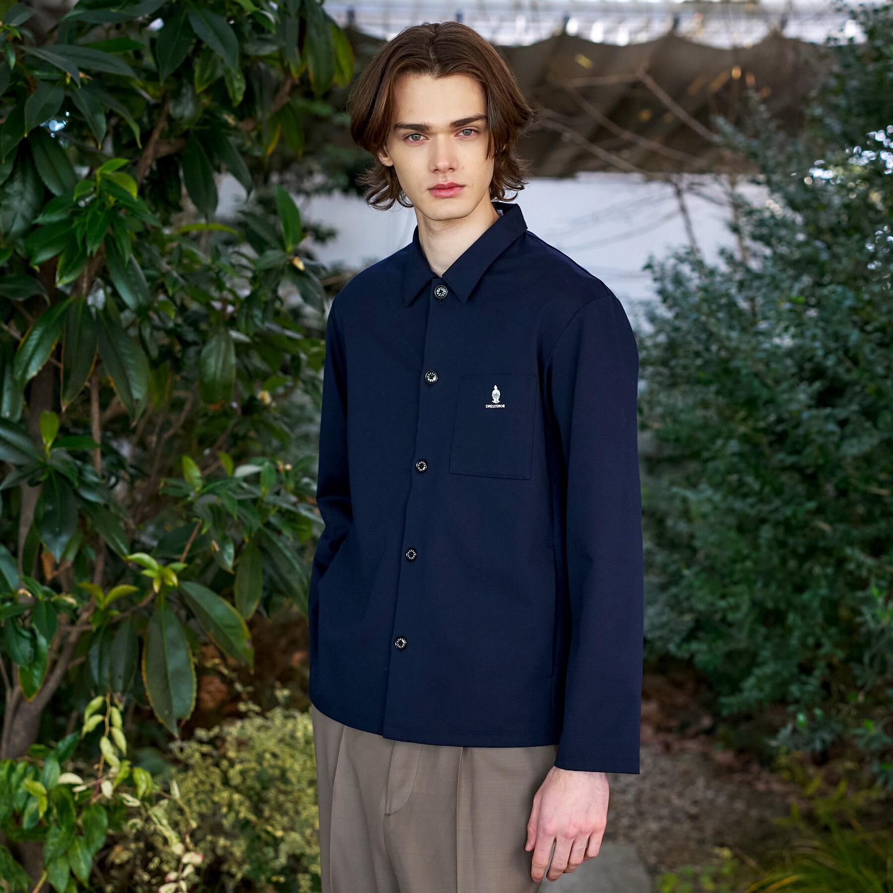 DRESSTERIOR「【接触冷感/UVカット/抗菌防臭/しわ防止】クールデオドラント ジャージシャツ」|シャツ・ブラウス|