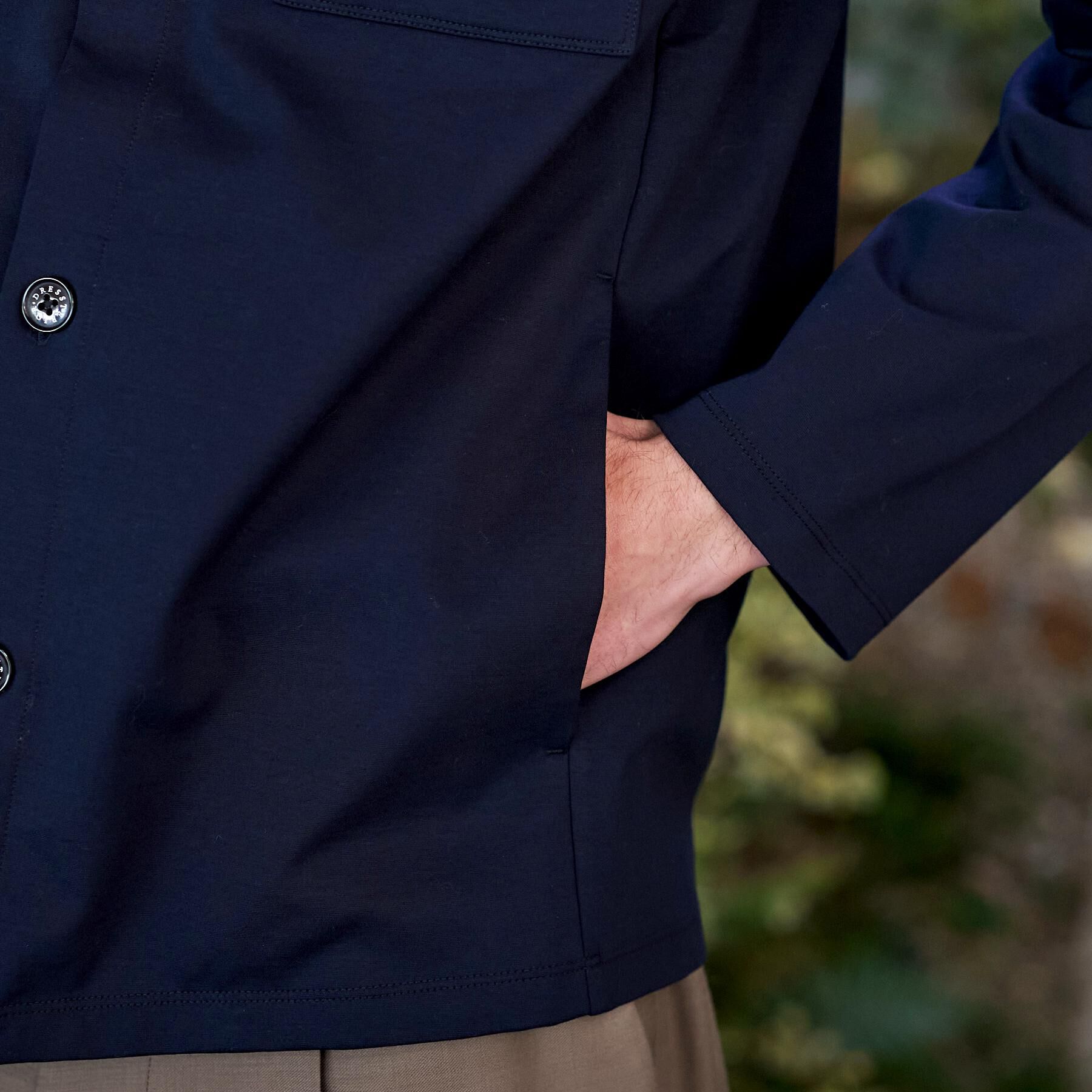 DRESSTERIOR「【接触冷感/UVカット/抗菌防臭/しわ防止】クールデオドラント ジャージシャツ」|シャツ・ブラウス|