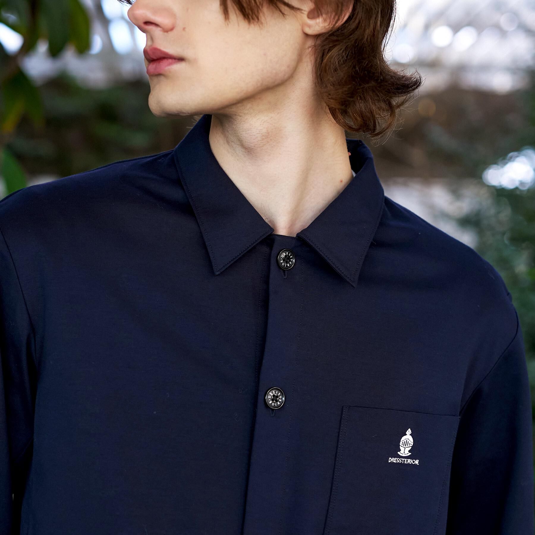 DRESSTERIOR「【接触冷感/UVカット/抗菌防臭/しわ防止】クールデオドラント ジャージシャツ」|シャツ・ブラウス|