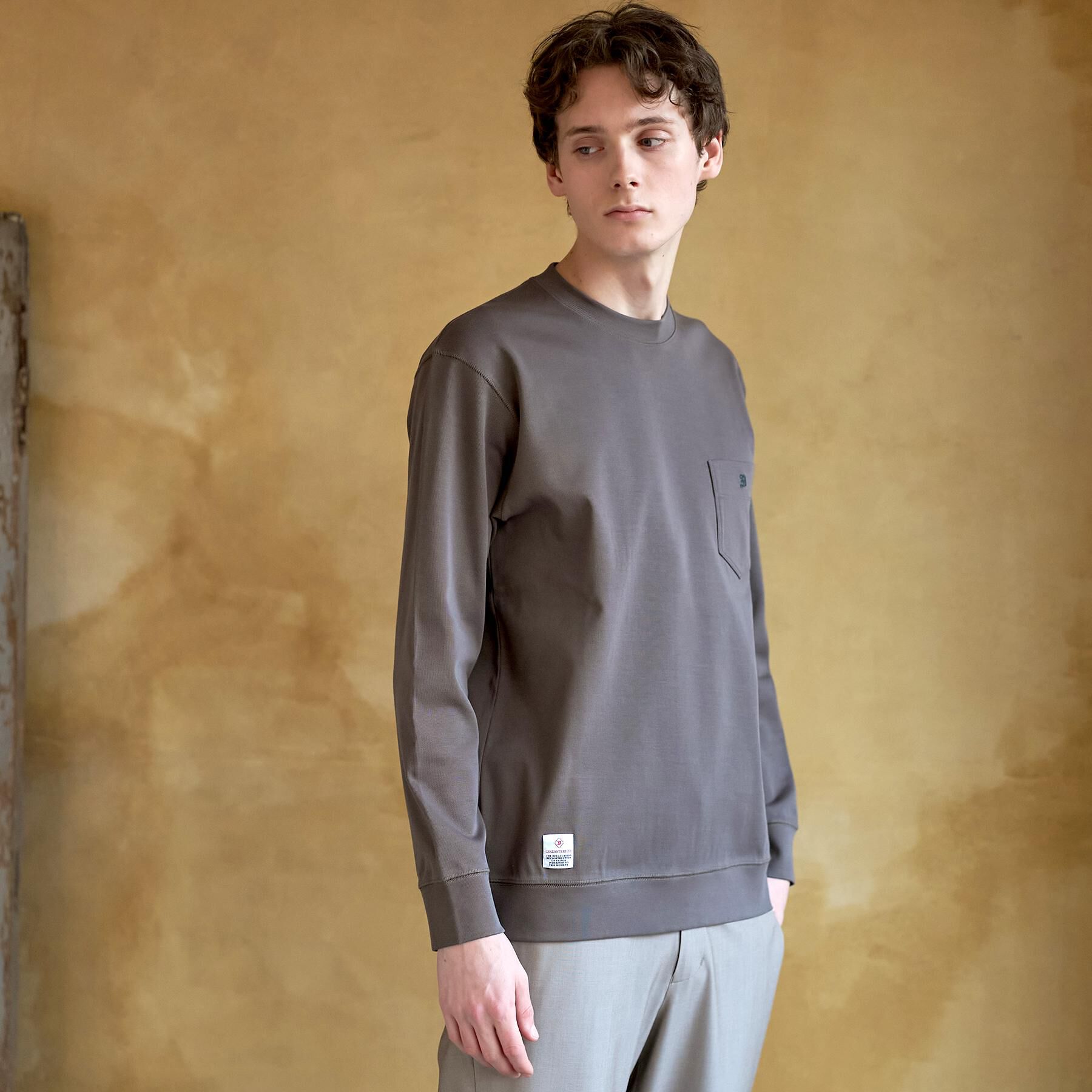 DRESSTERIOR「【抗菌防臭／UVカット／しわ防止】クールデオドラント フライスロングTシャツ」|Tシャツ・カットソー|