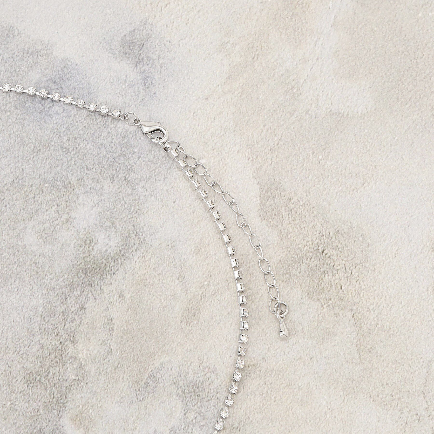 grove「ダイヤ調レーンリボンネックレス」|ネックレス|