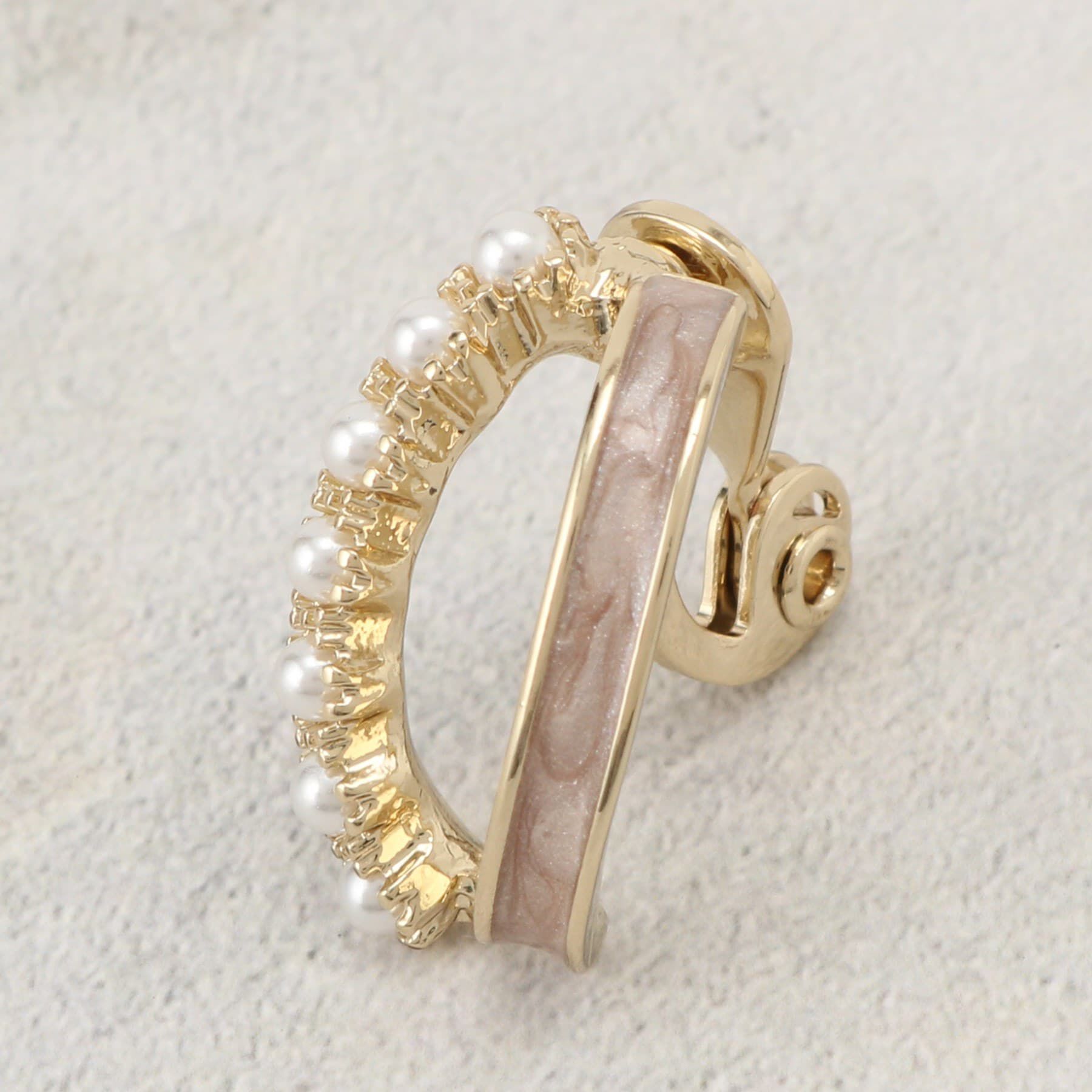 grove「痛くなりにくいエポオーバルイヤリング」|イヤリング|