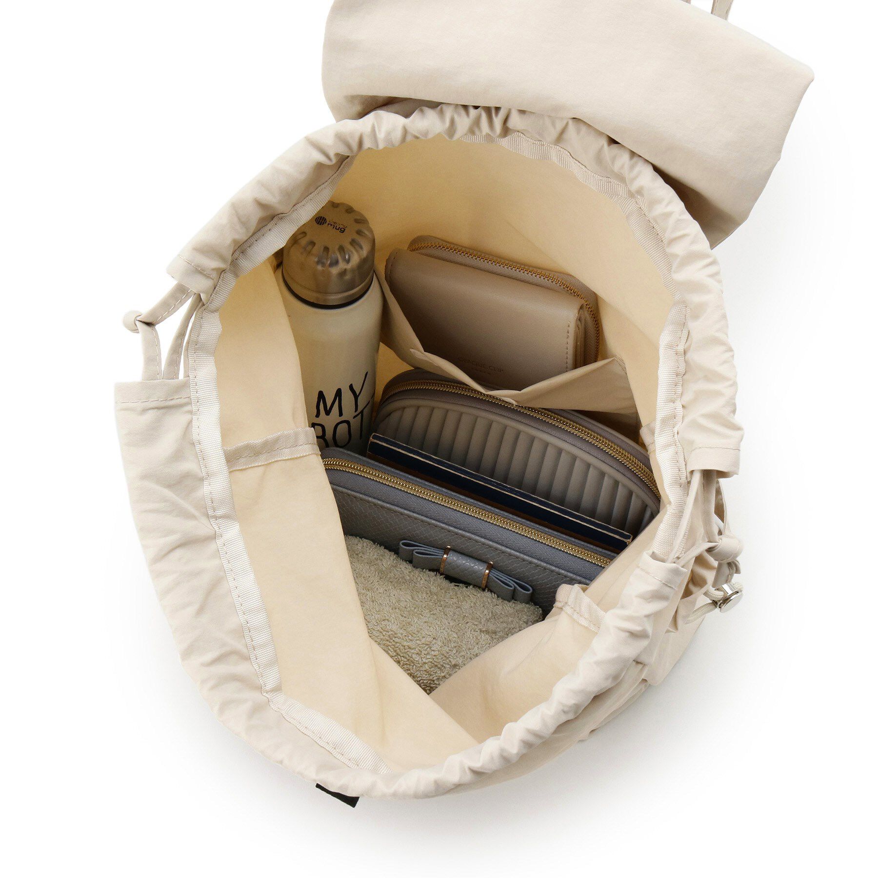 grove「【晴れの日も雨の日も】撥水フラップナイロンリュック」|リュック|