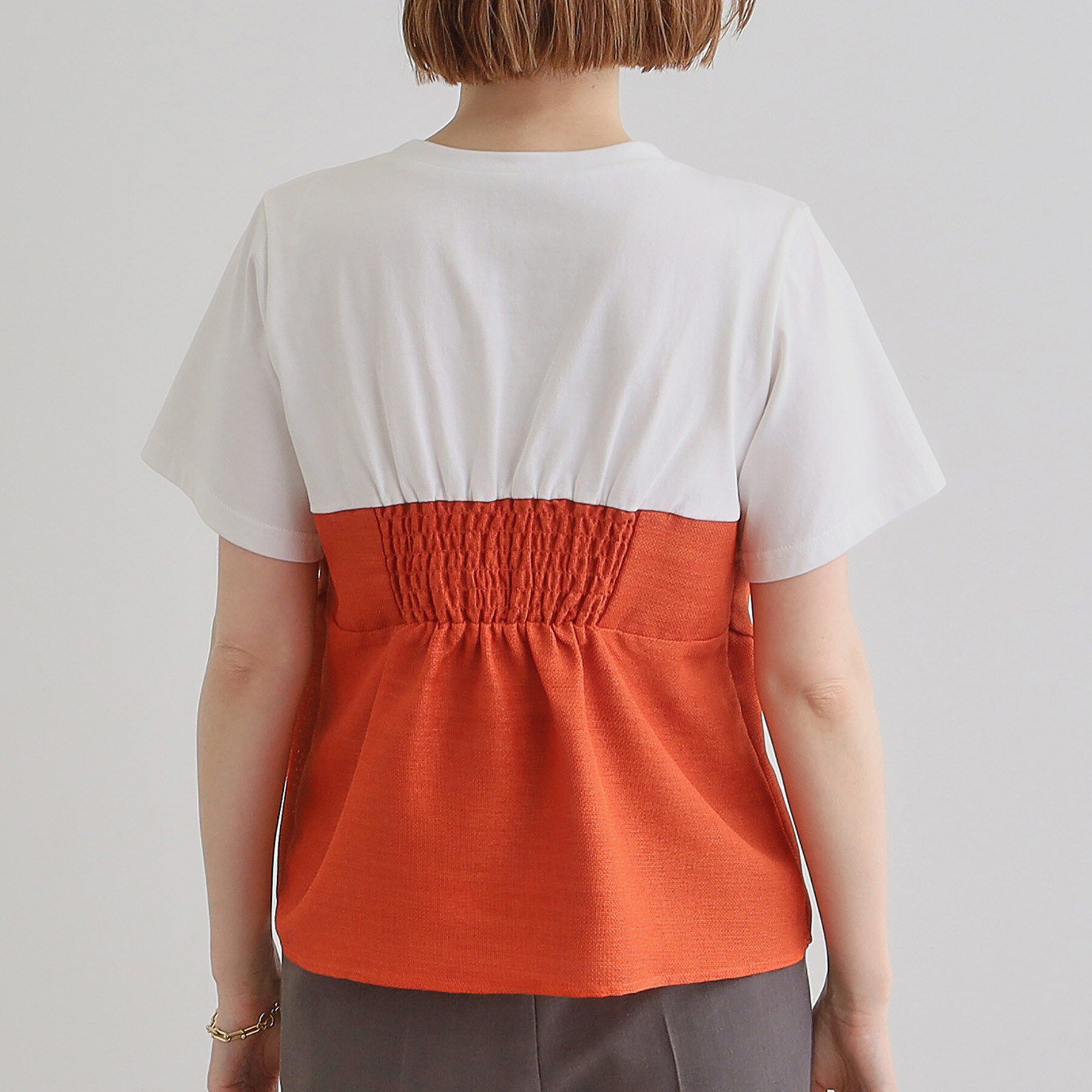 grove「【大人のリゾートスタイル/SETUP】麻調ビスチェドッキングT」|Tシャツ・カットソー|