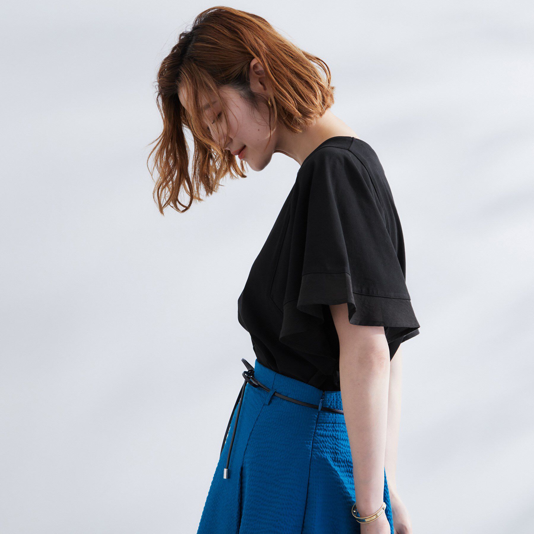 grove「【UVカット/二の腕カバー】1枚で着映えするフレアスリーブデザイン」|Tシャツ・カットソー|