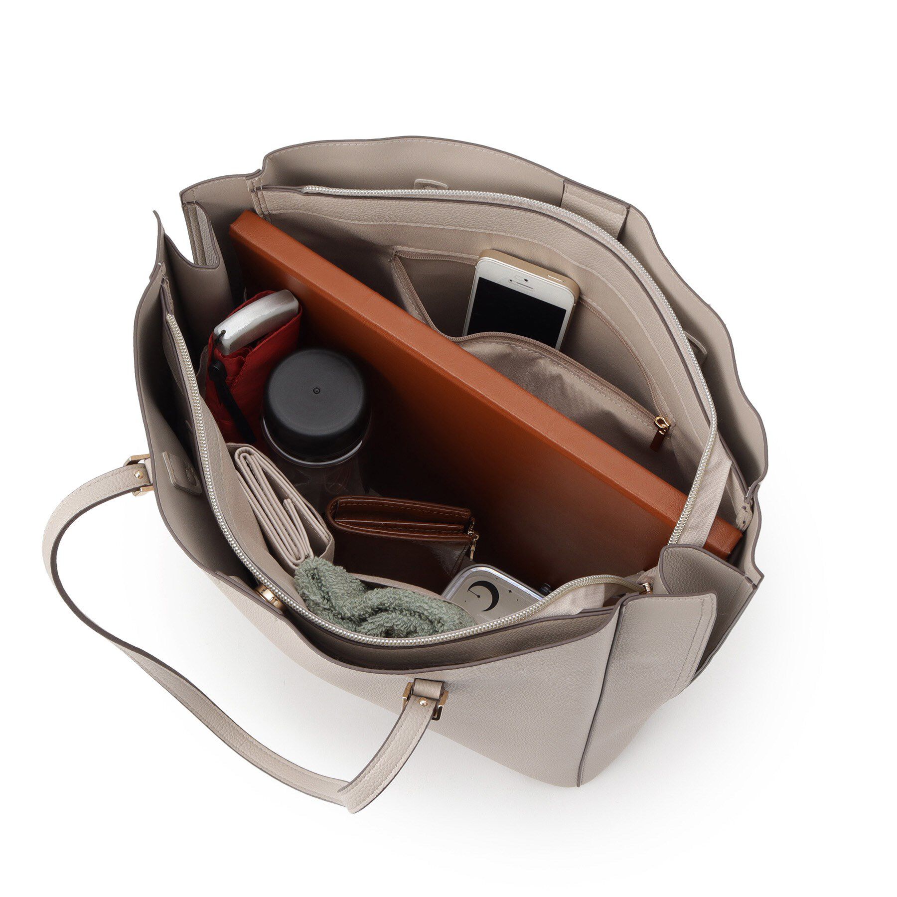 grove「【人間工学・A4】サイドスリットトート」|トートバッグ|