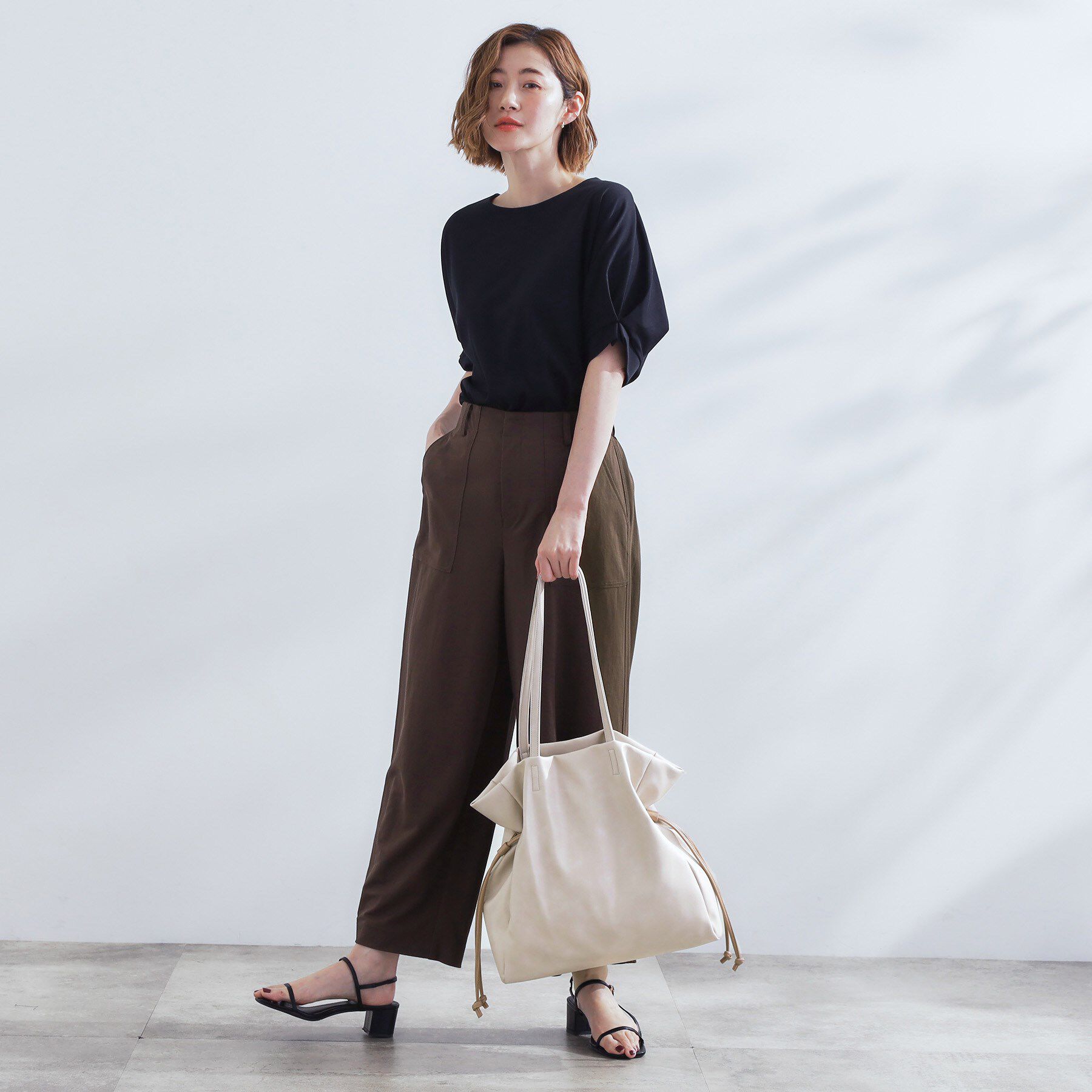 grove「【A4】サイドドロストトート」|トートバッグ|