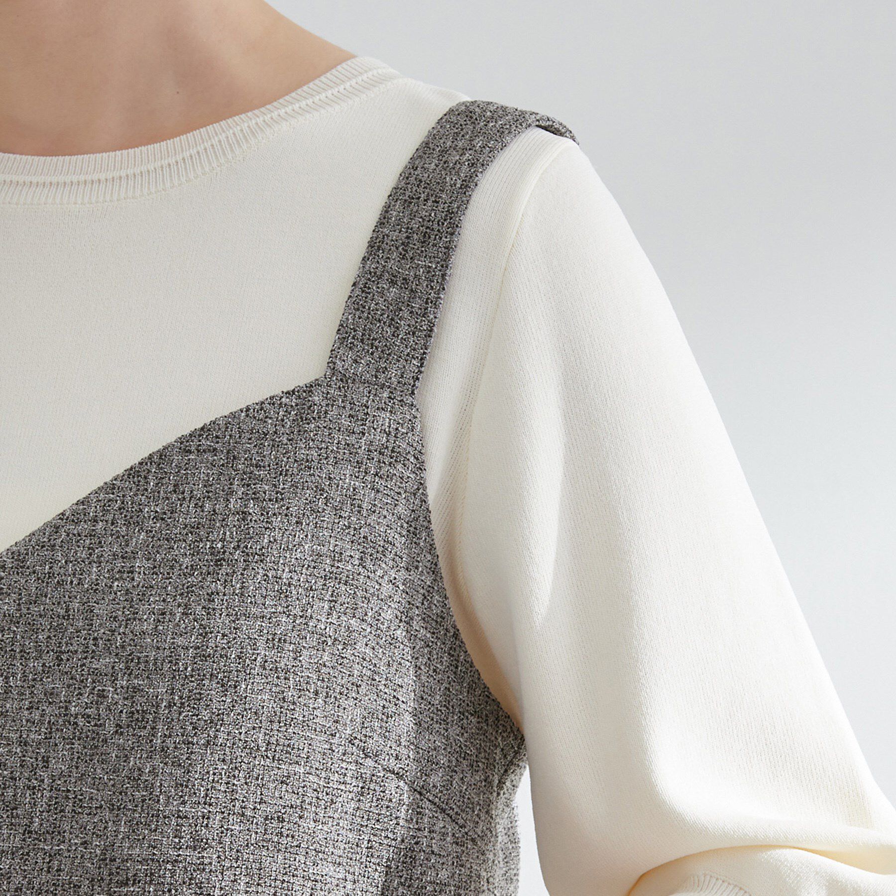 grove「【2点SET/体型カバー】夏から秋まで着まわせる！プリーツビスチェセットアップ」|スーツ|