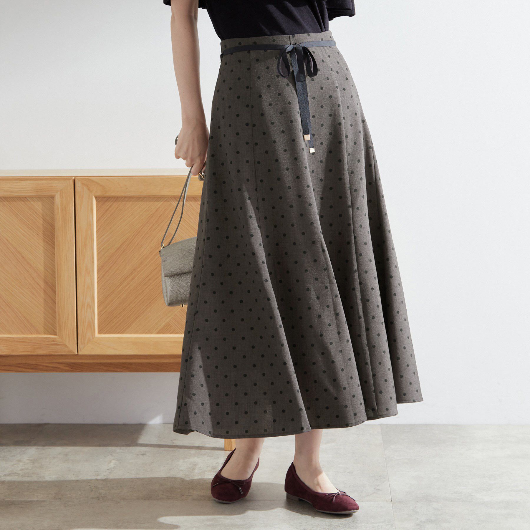 grove「ドットで華やぐ　軽やかマーメイドスカート」|スカート|
