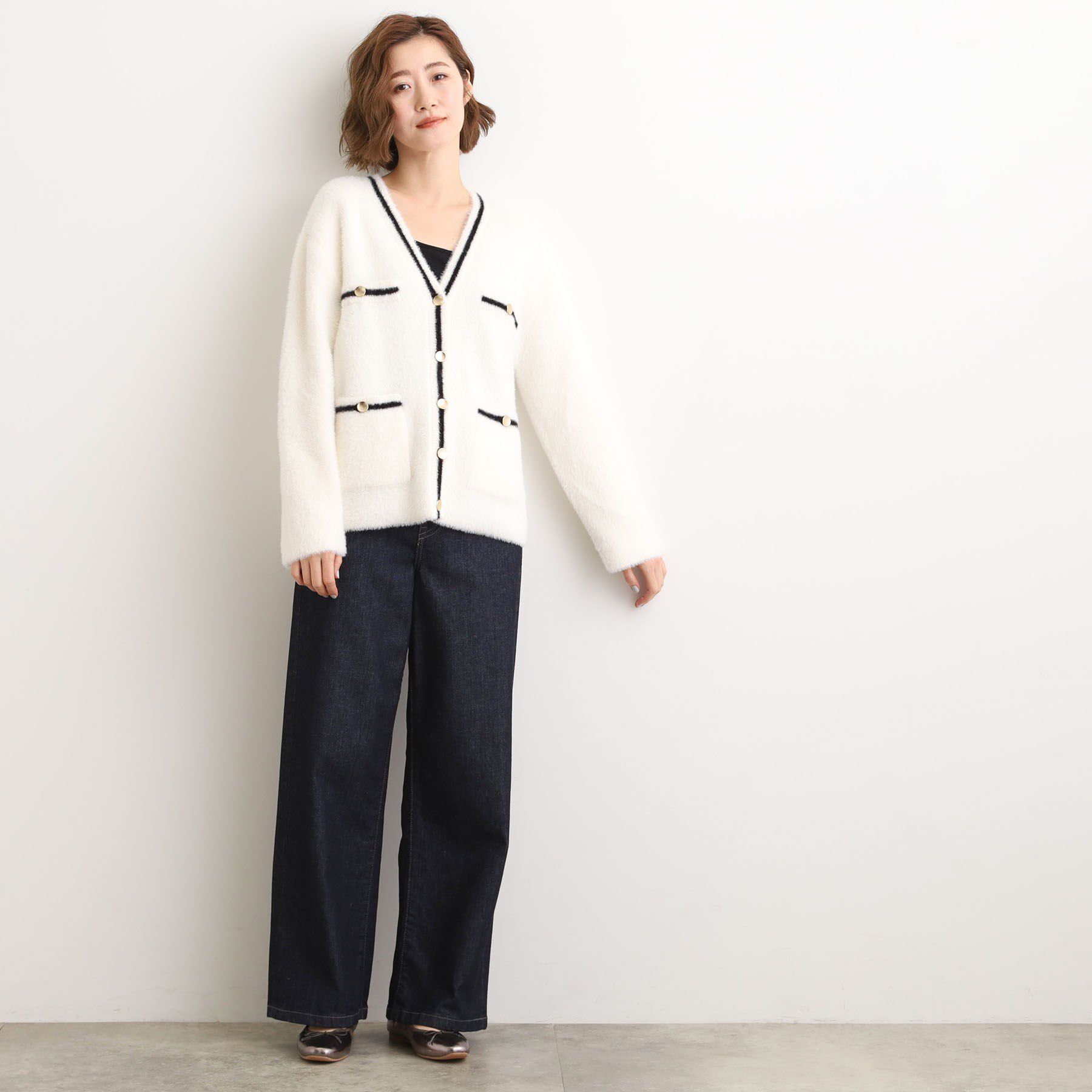 grove「軽やかフェザーで魅せる、クラシカルな主役カーディガン」|カーディガン|