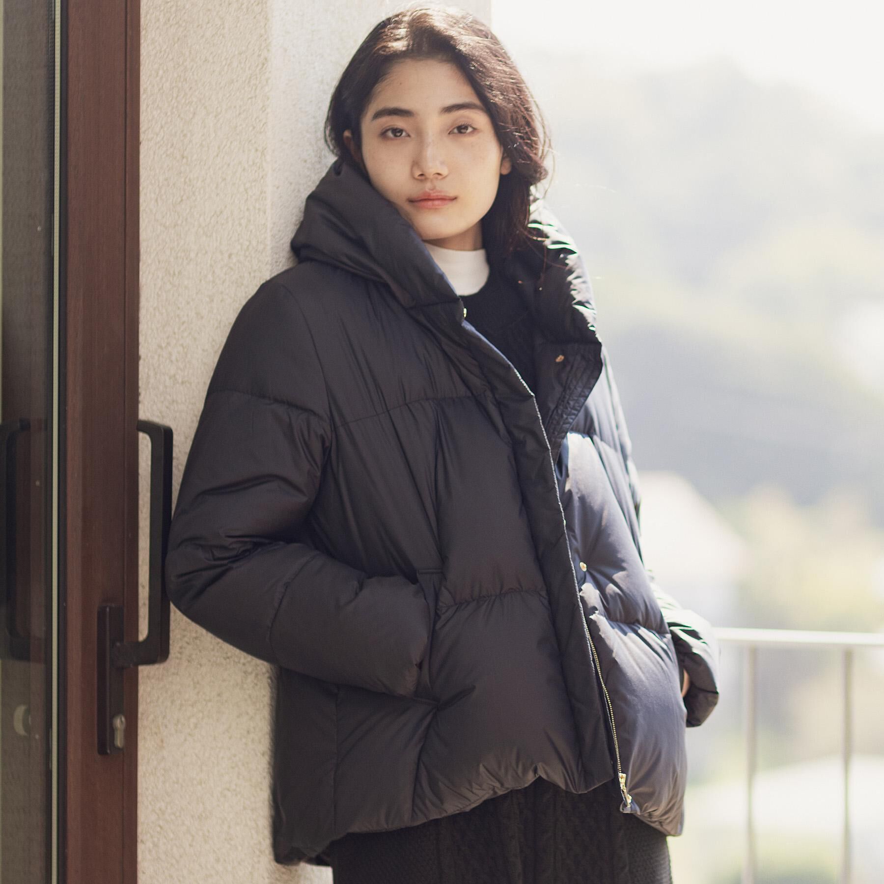 grove「【名品アウター／800FP・多機能】つつまれダウンショート」|ダウン|