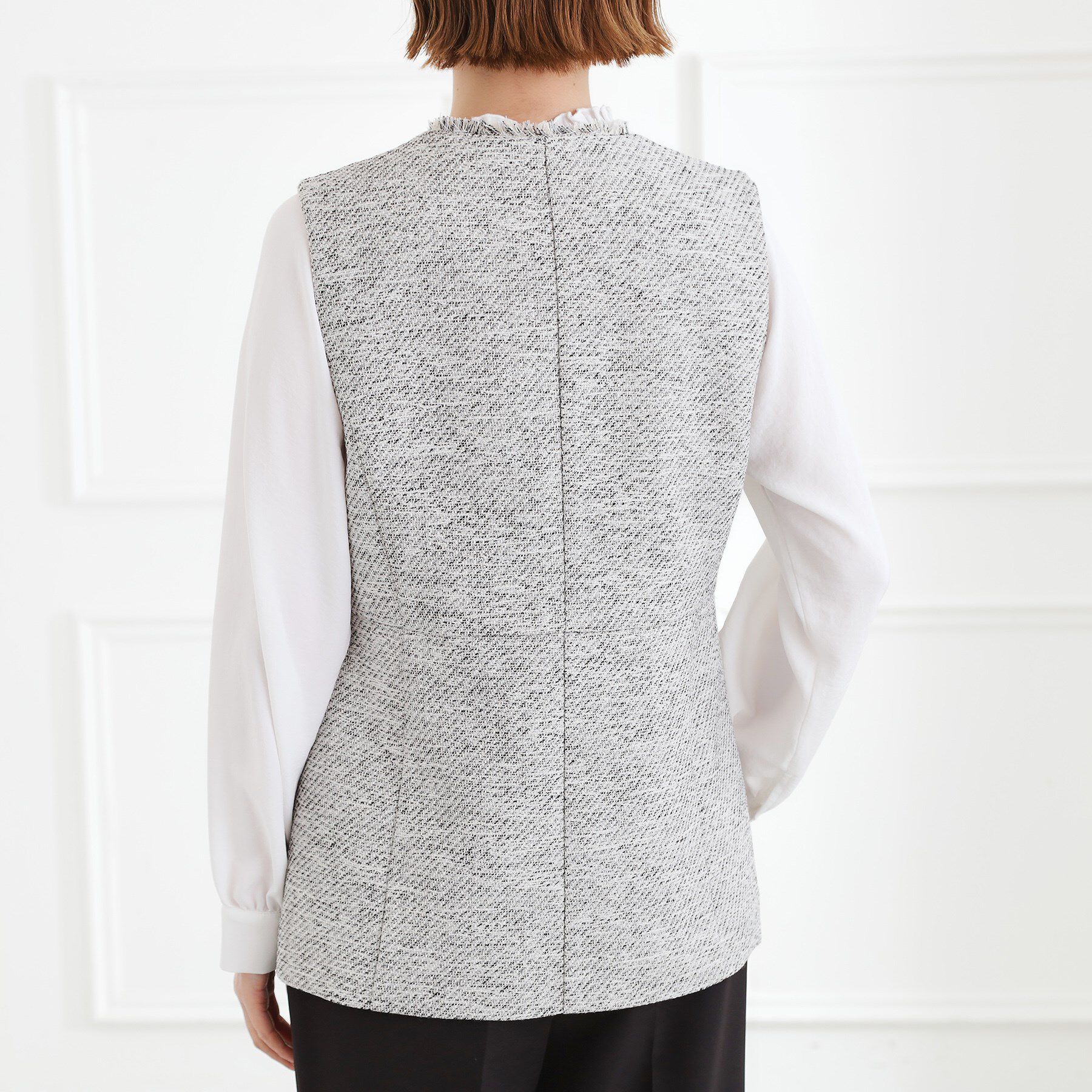 grove「【手洗いOK】ツイードペプラムジレ」|ベスト・ジレ|